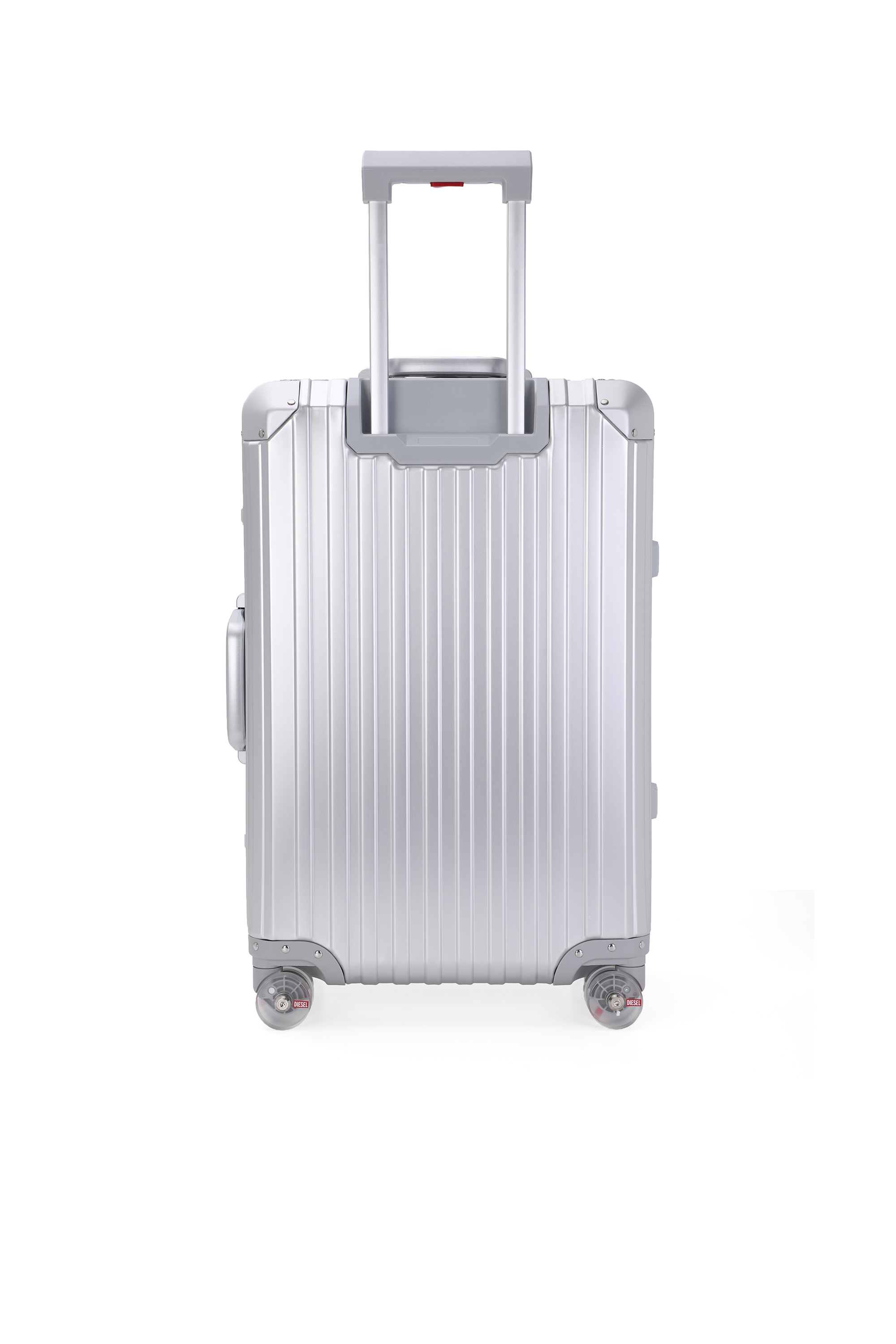 Diesel - DIESEL ALUMINUM TROLLEY- DSL002, Unisex Koffer aus Aluminium Gr&ouml;&szlig;e M in Silber - 2