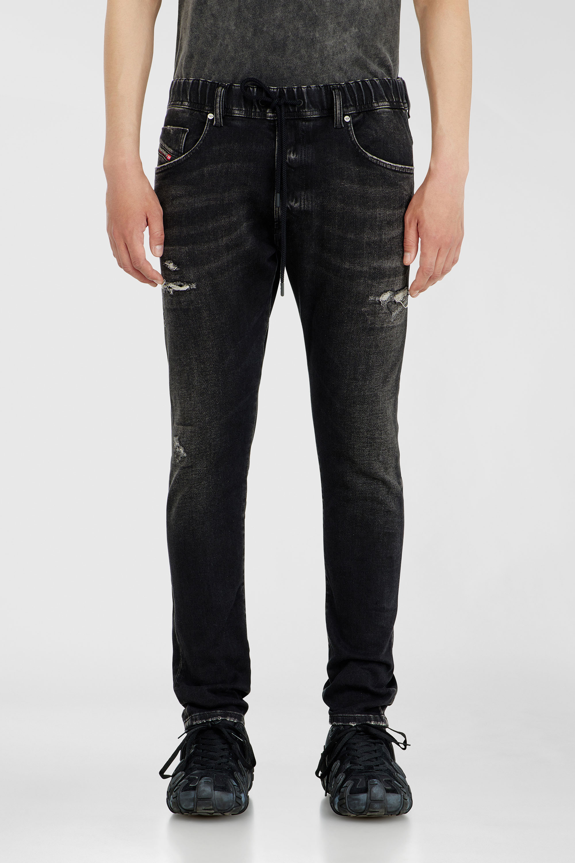 Diesel - Herren Regular E-Krooley Joggjeans&reg; 09Q22, Schwarz/Dunkelgrau - 2