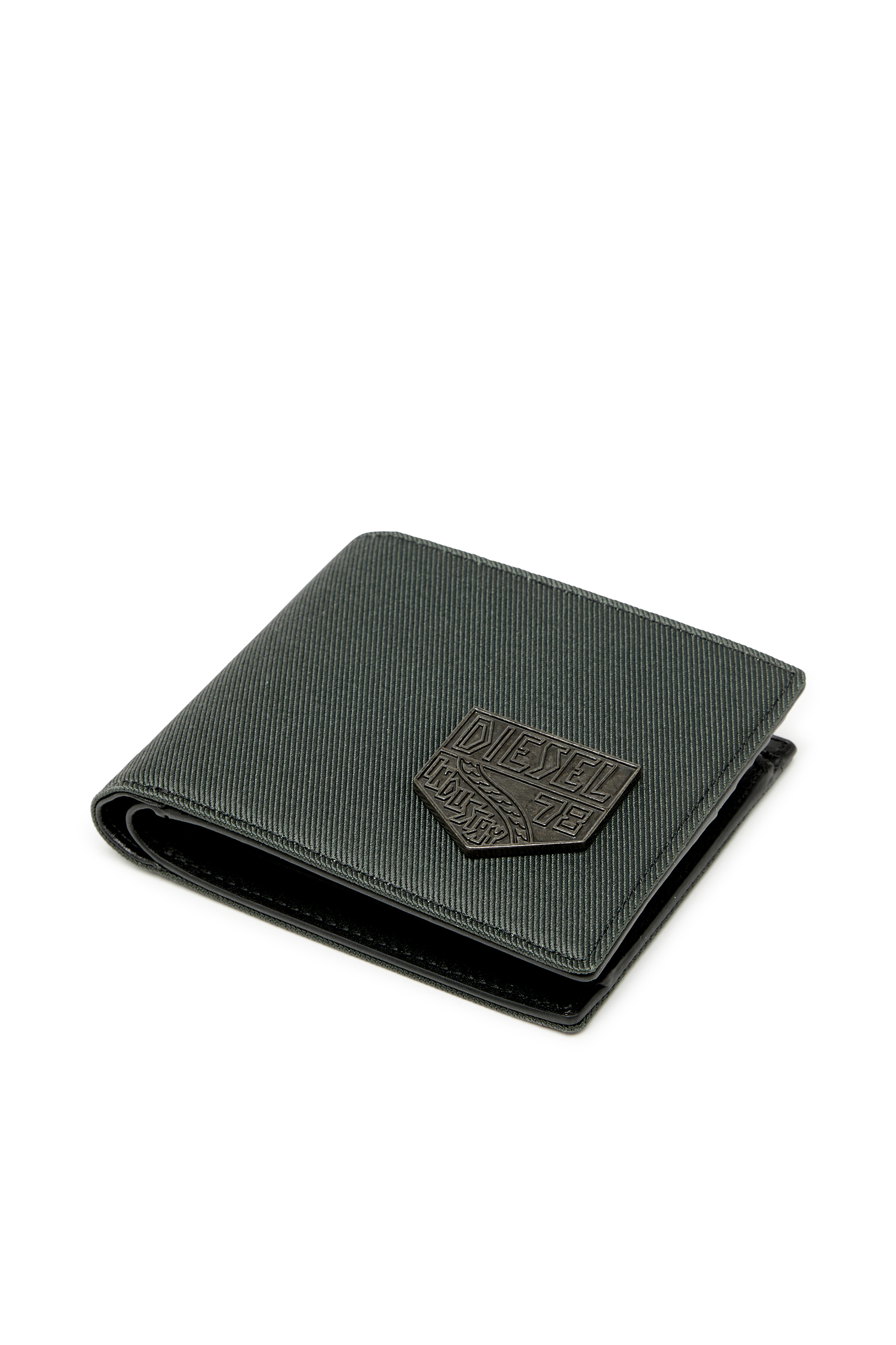 Diesel - D-PACK BI FOLD COIN 3D, Herren Kleine Bi-Fold mit Diesel patch in Gr&uuml;n - 4