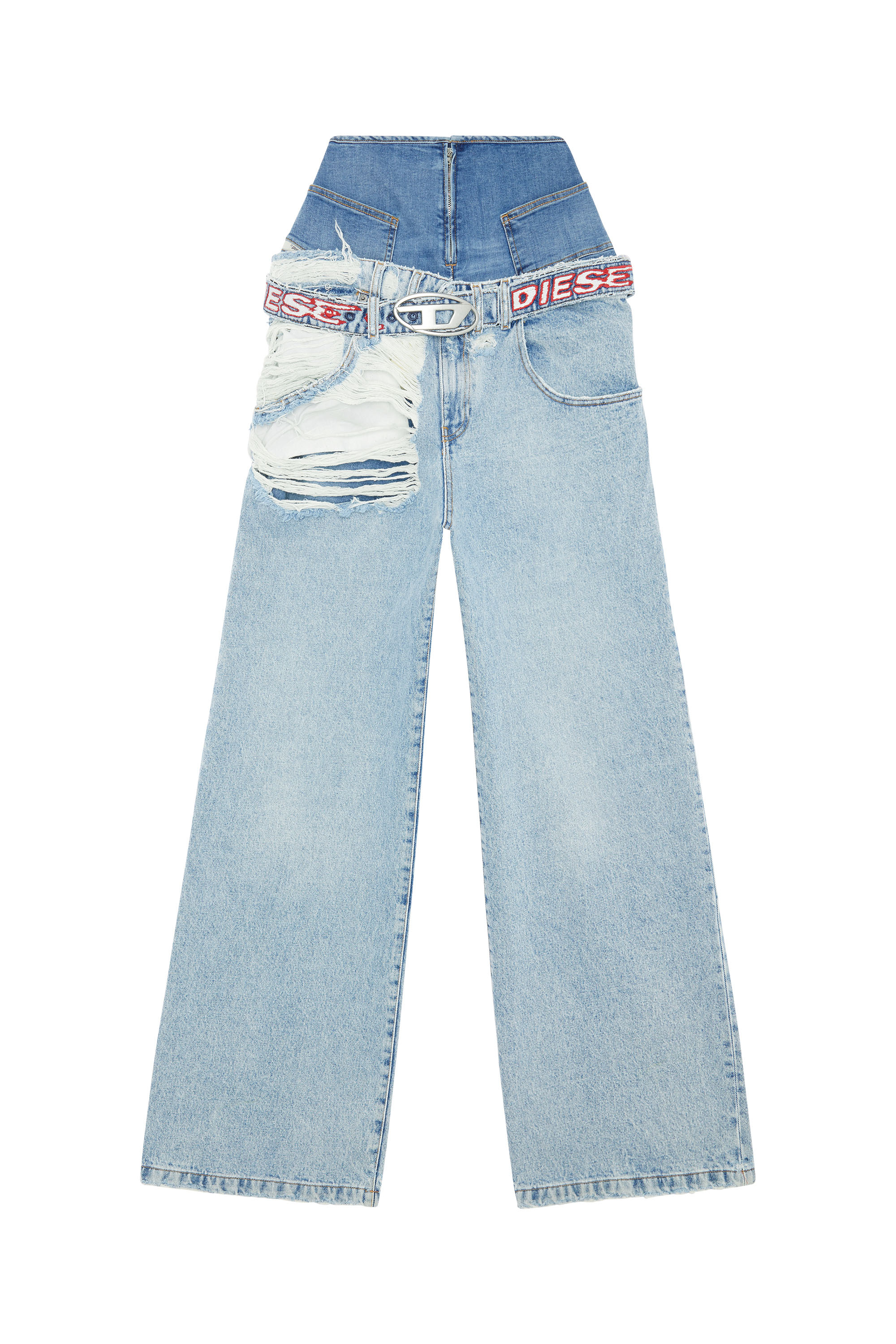 Diesel - D-Illin 0EMAG Boyfriend Jeans, Hellblau - Image 3