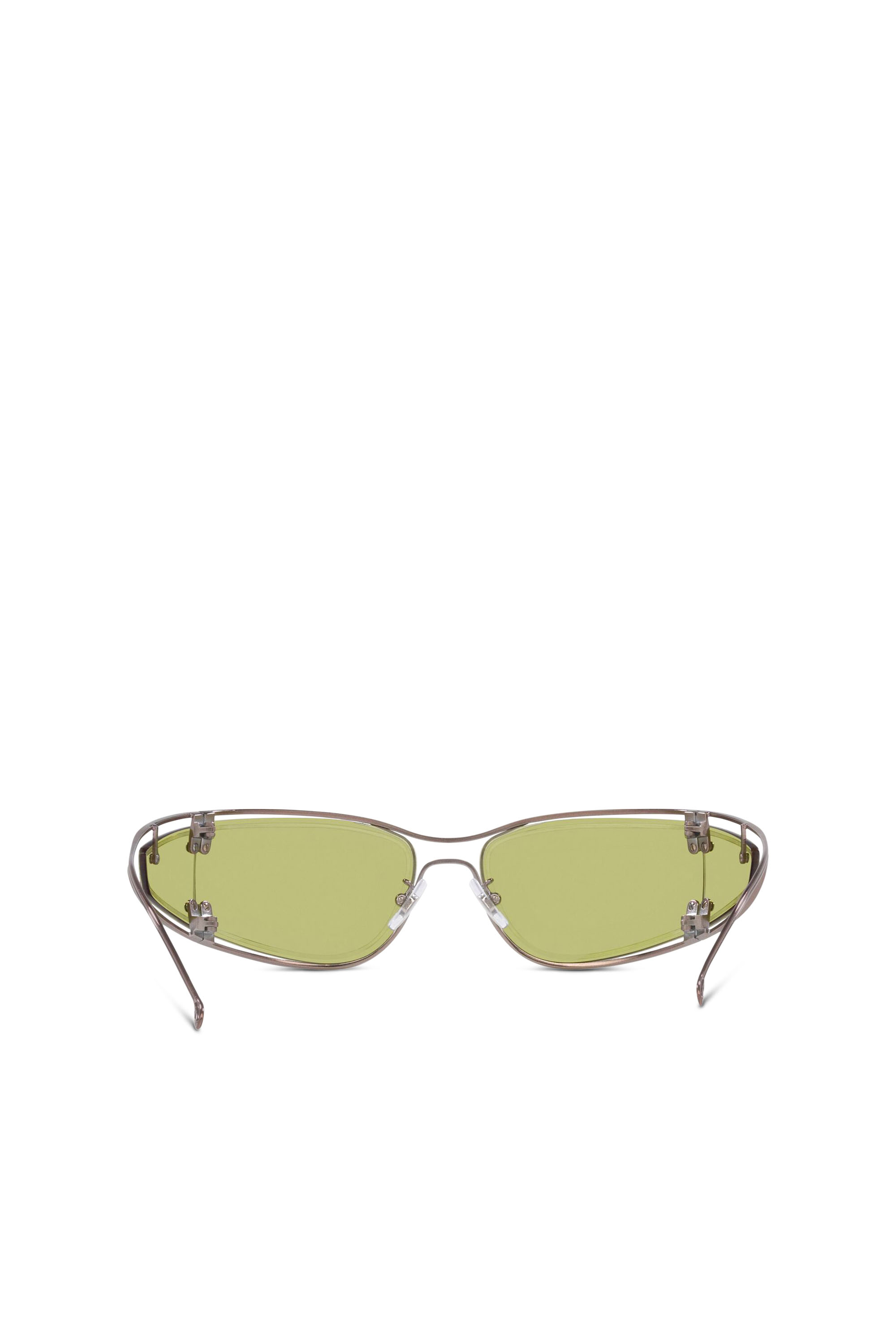 Diesel - 0DL1001, Unisex Sonnenbrille in Wraparound-Konstruktion in Grün - 5