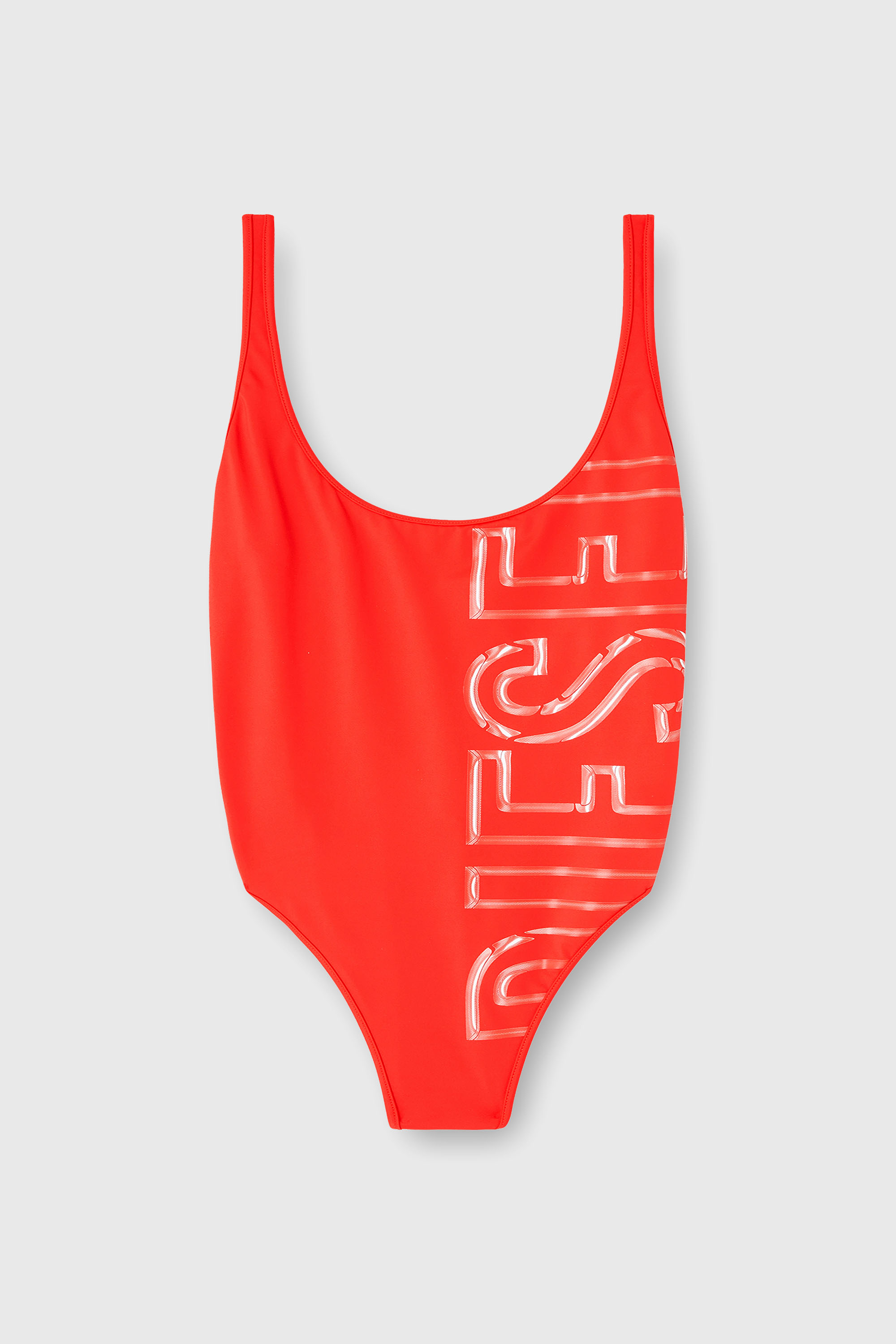 Diesel - PAMELA-D-CORE, Damen Badeanzug mit Logoprint in Rot - 2