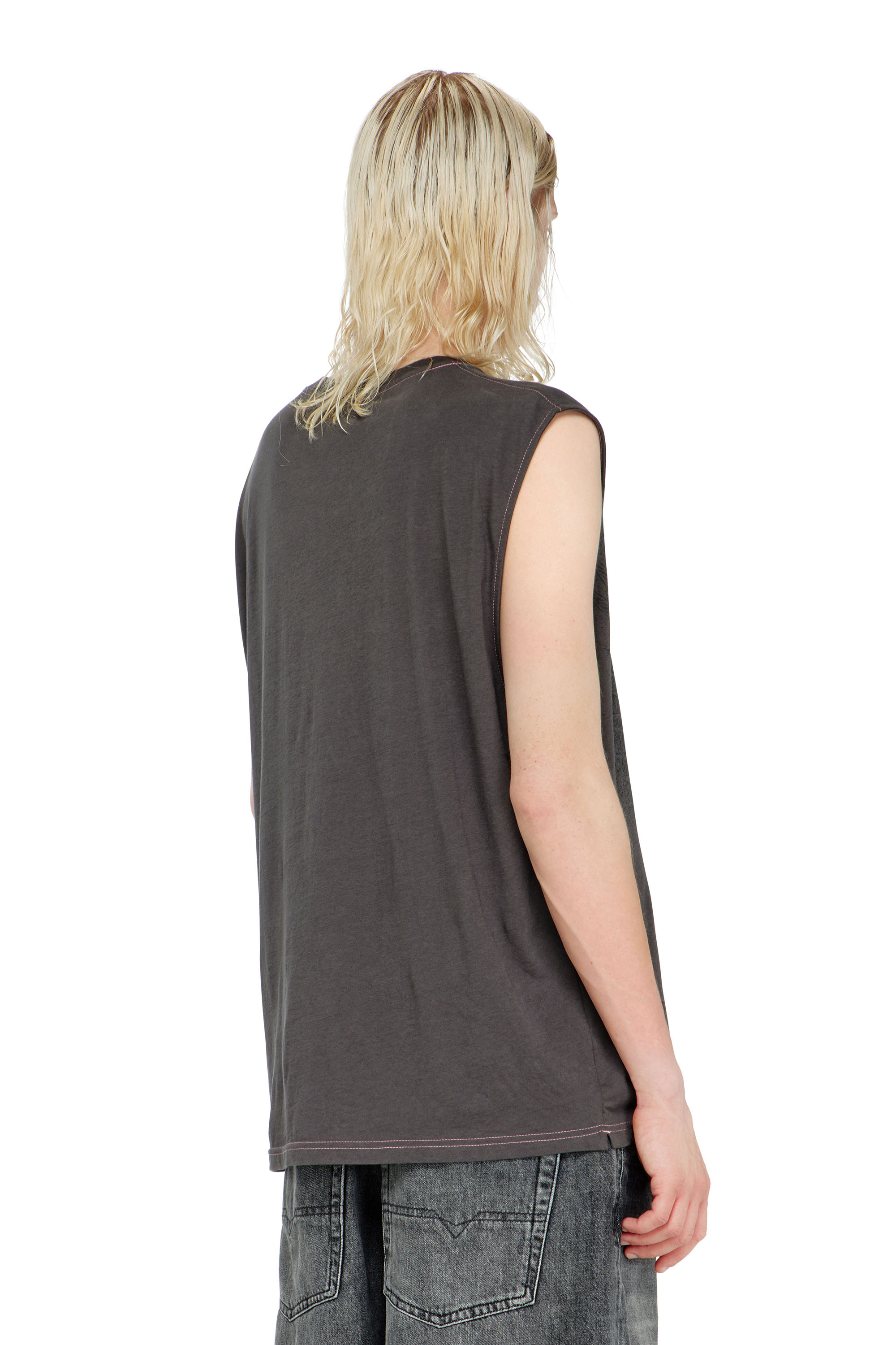 Diesel - T-BOXT-SL-NOTCH, Herren &Auml;rmelloses Top aus Baumwolle mit tonaler Grafik in null - 4