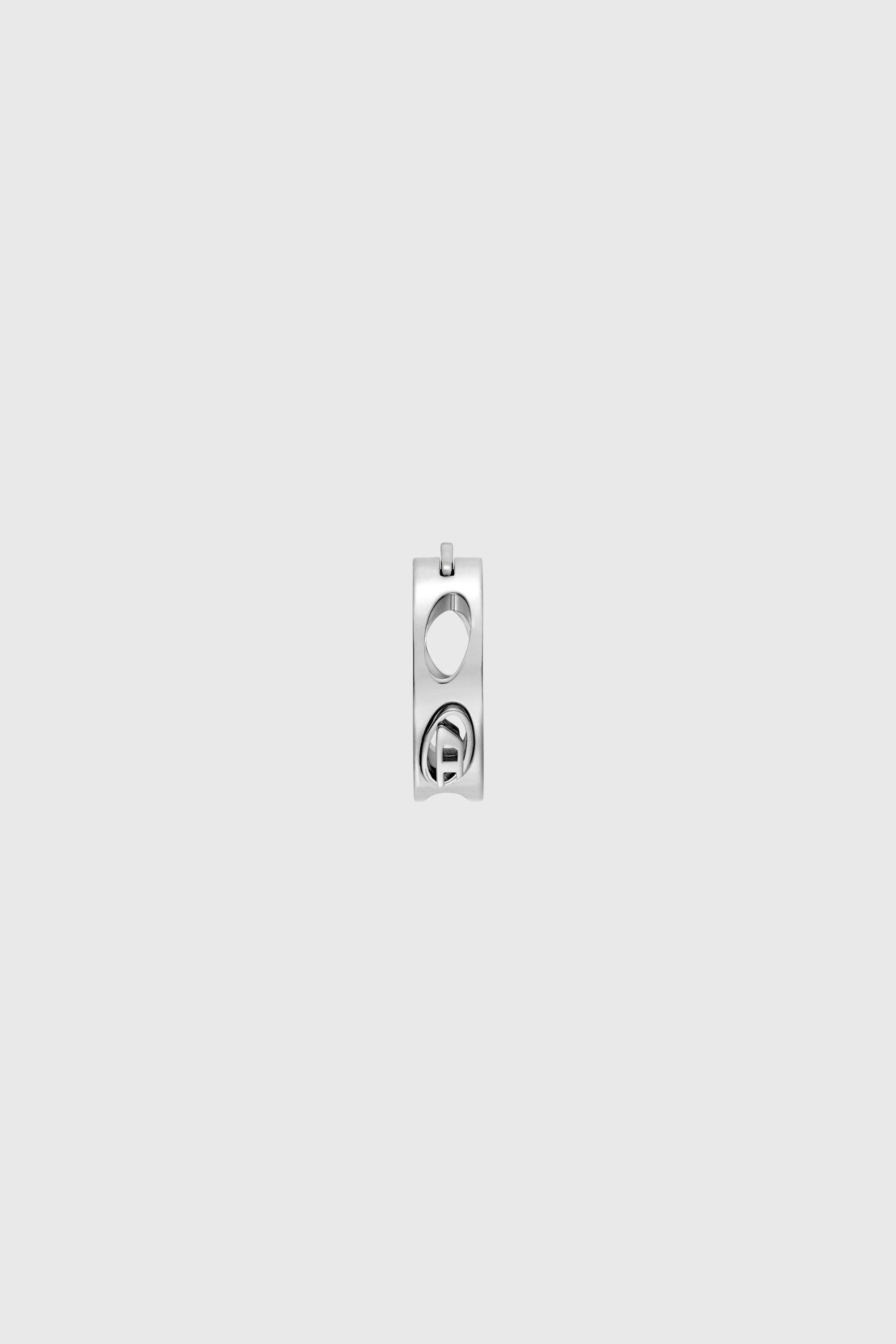 Diesel - DX166440 JEWELLERY, Unisex Edelstahl-Creolen in Silber - 2
