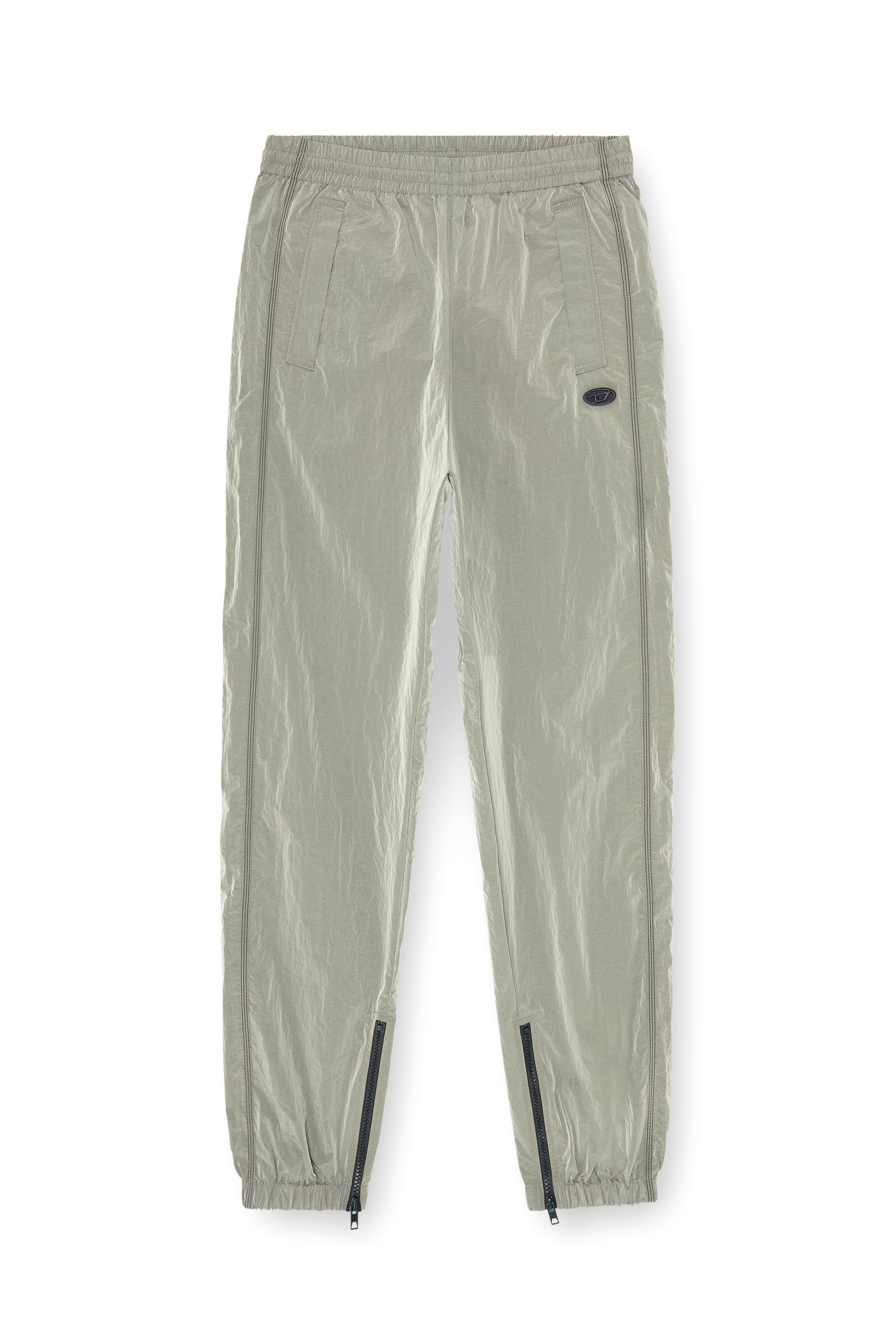 Diesel - P-ANOK, Herren Nylonhose mit crinkle-Effekt in Hellgrau - 4