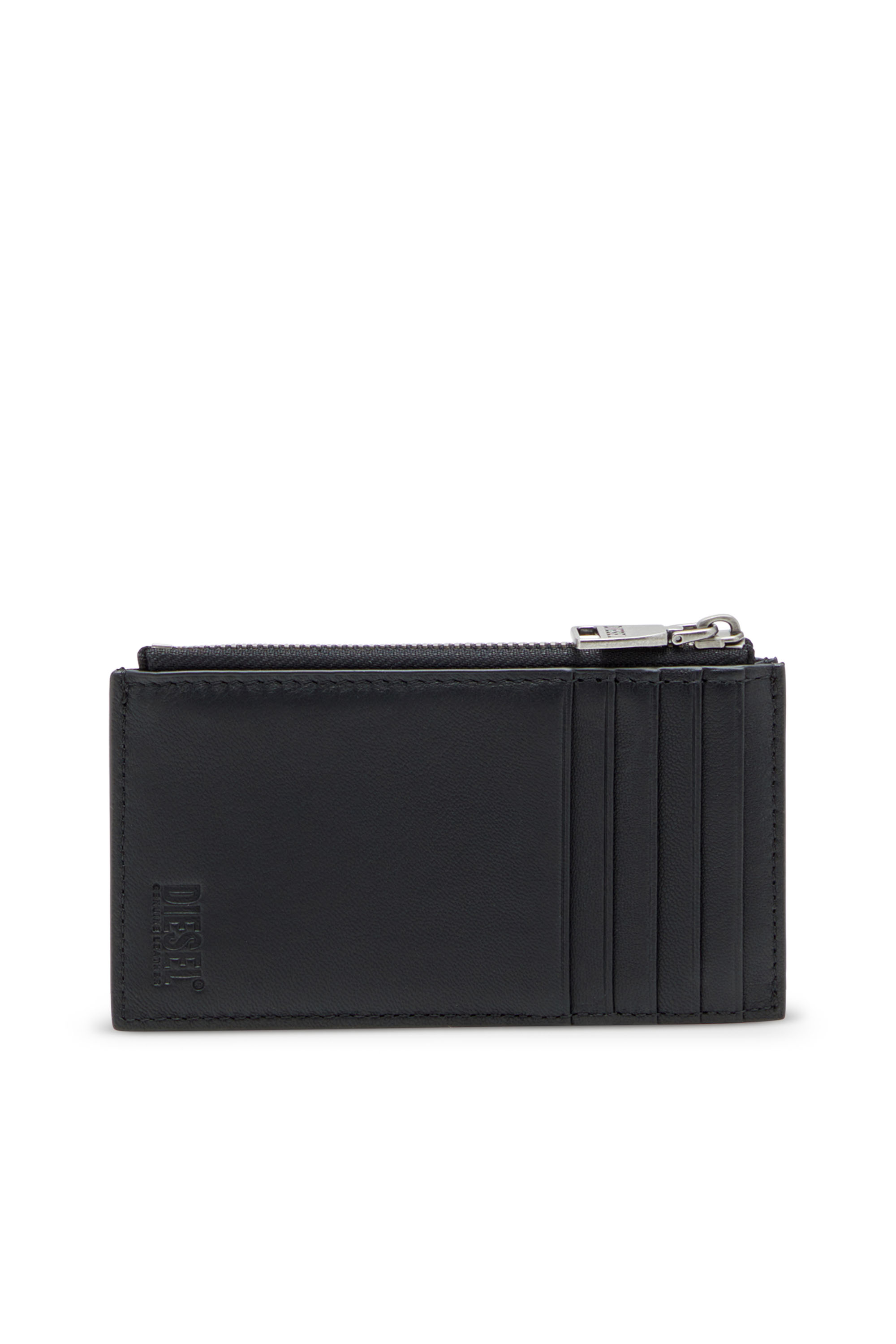 Diesel - BISCOTTO CARD HOLDER III, Herren Faltkartenetui aus semi-glänzendem Leder in Schwarz - 2