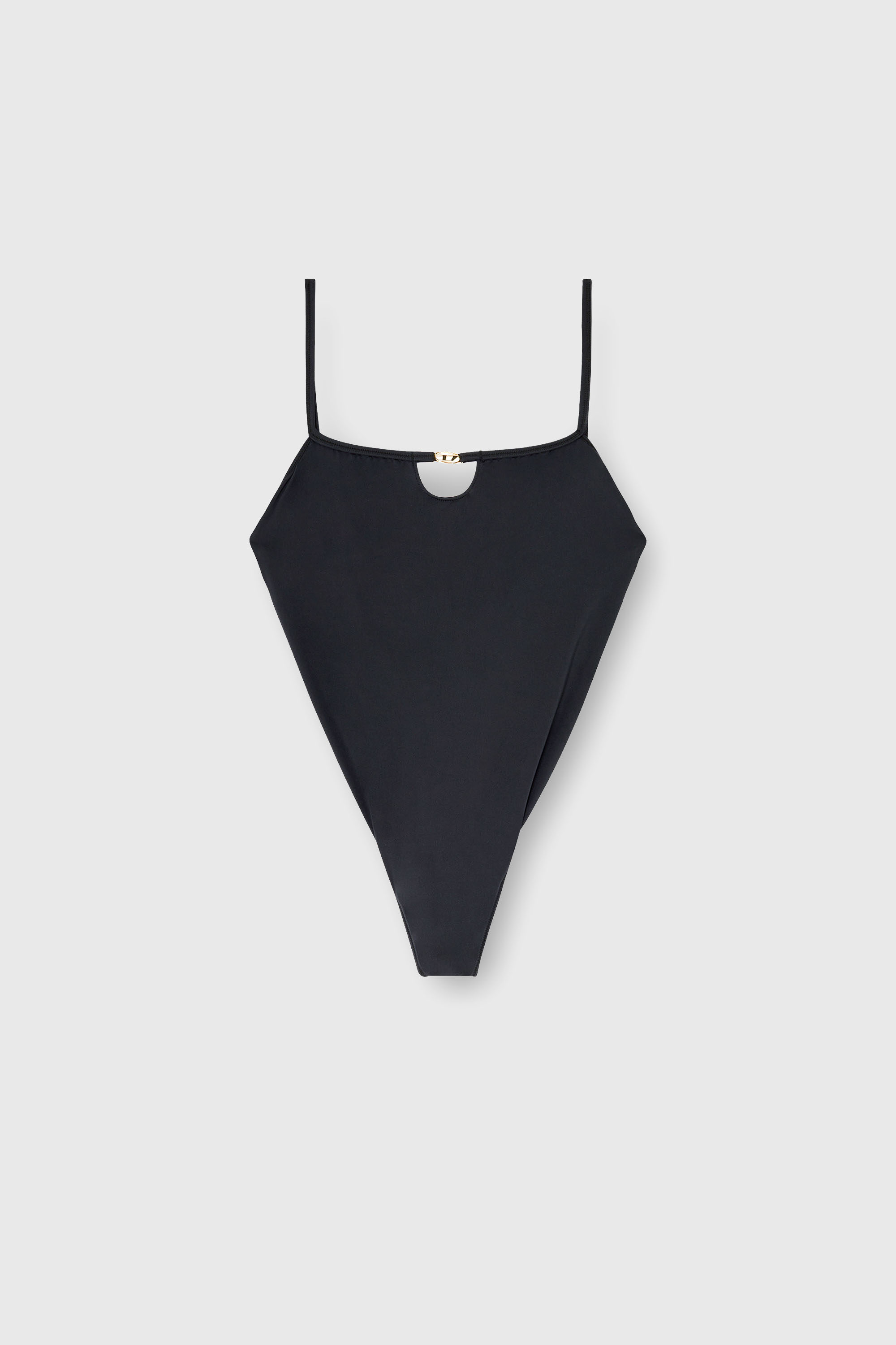 Diesel - KIARA-UTLT, Damen Nylon-Body mit Cut-out und Metall-Oval D in Schwarz - 2