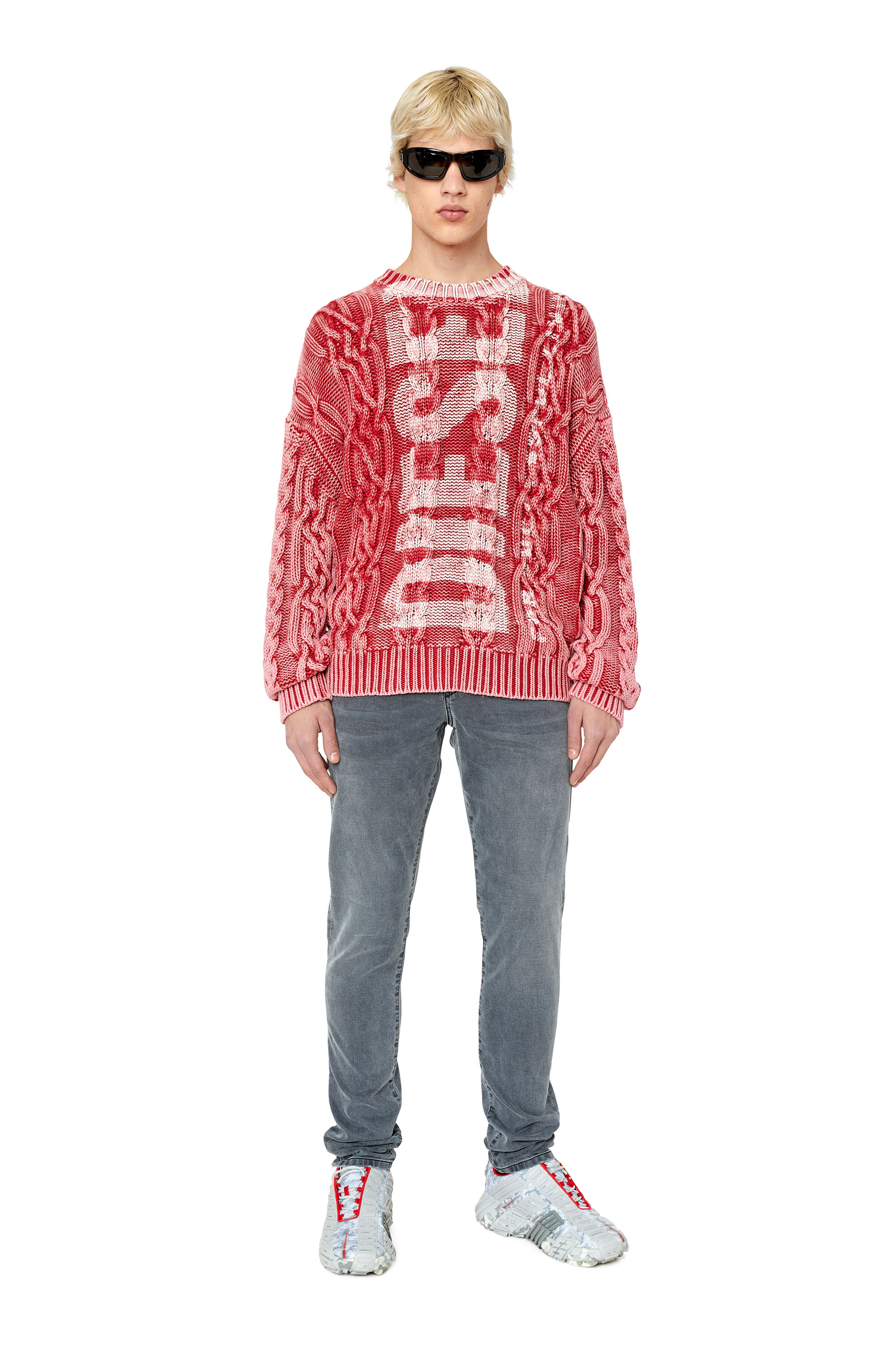 Diesel - D-Strukt JoggJeans® 068CN Slim, Schwarz/Dunkelgrau - Image 4