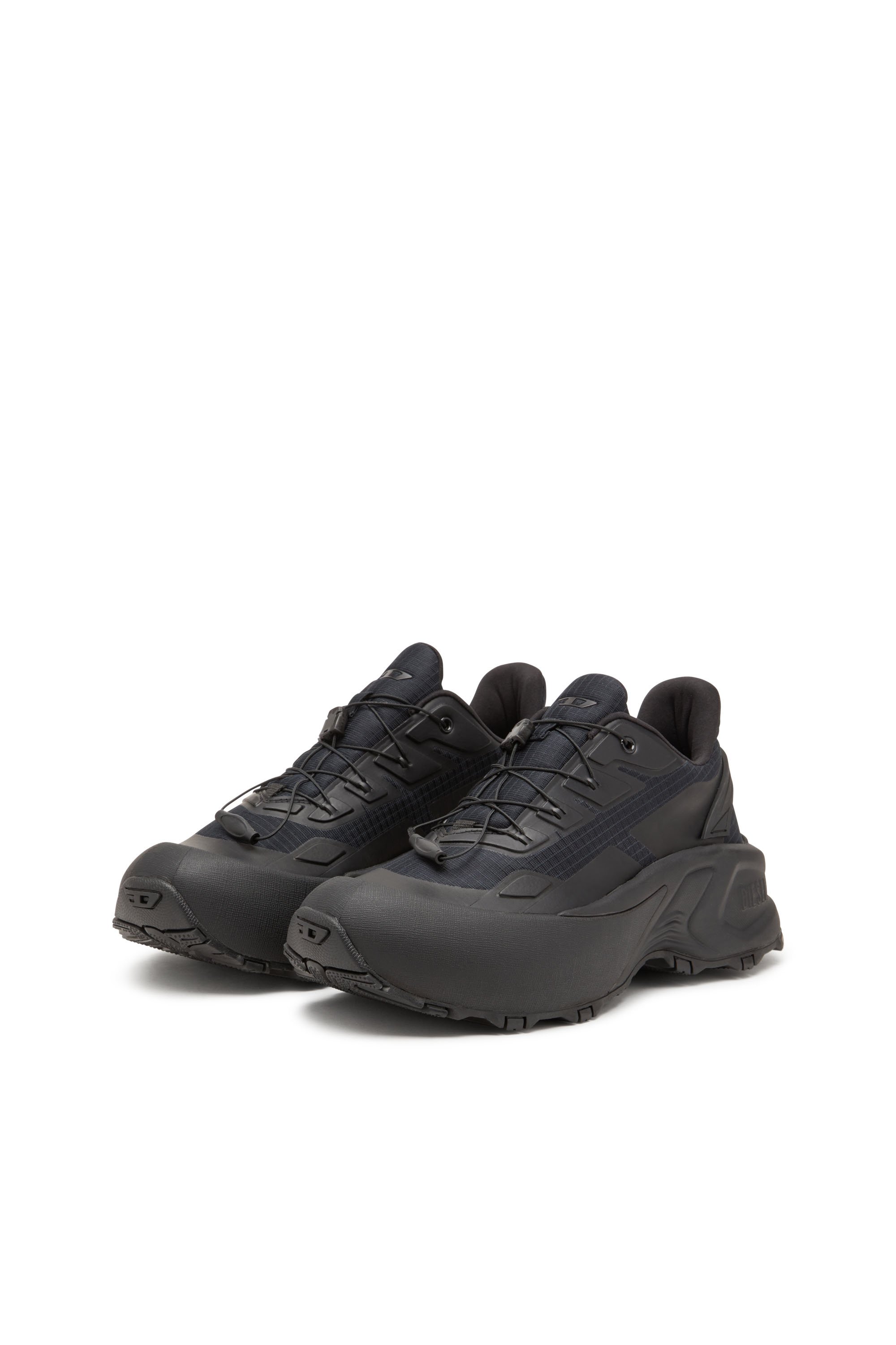 Diesel - D-CAGE RUNNER, Herren D-Cage Runner-Sneakers aus TPU-besetztem Ripstop in Schwarz - 10