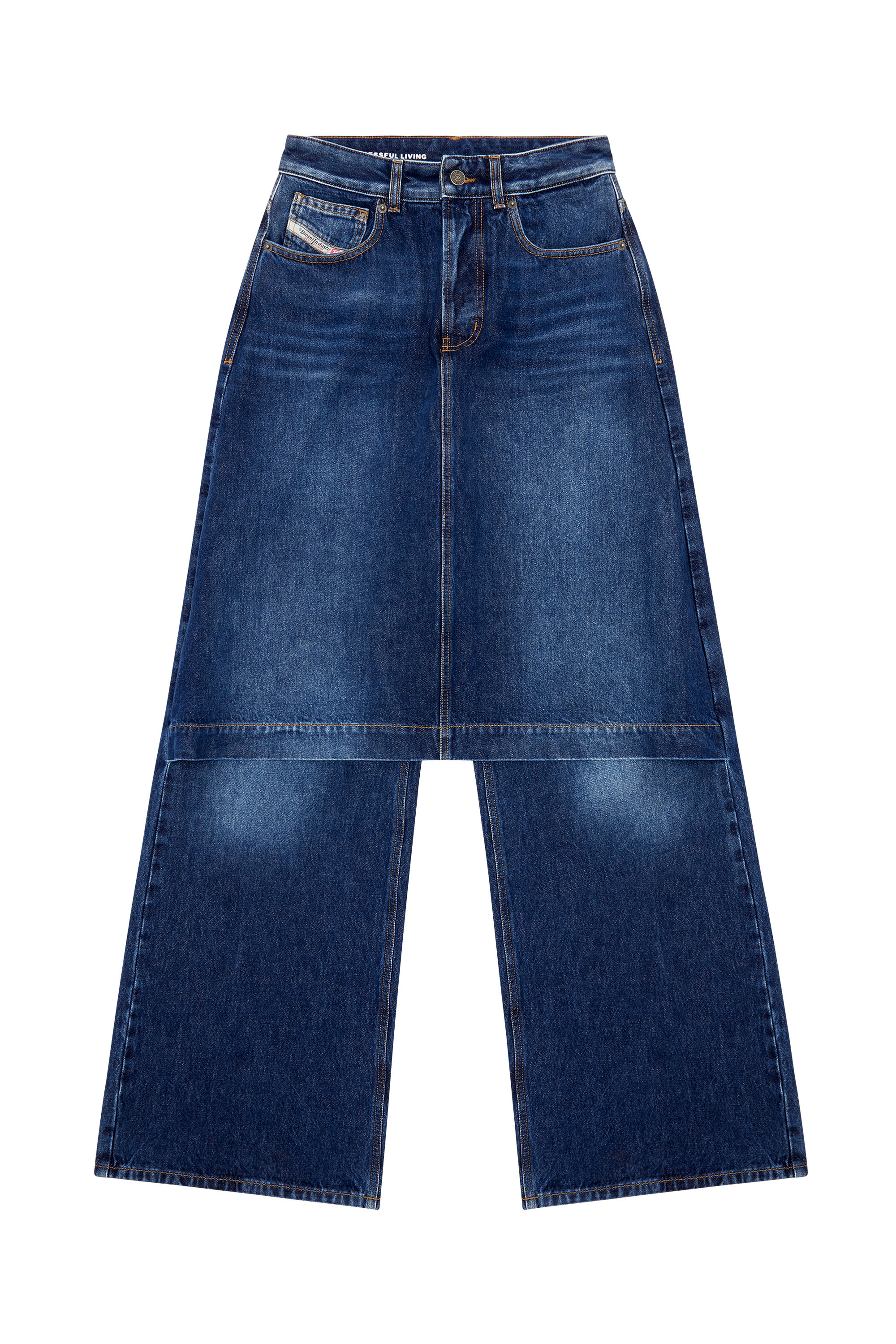 Diesel - Straight Jeans D-Syren 0DBCF, Dunkelblau - Image 3