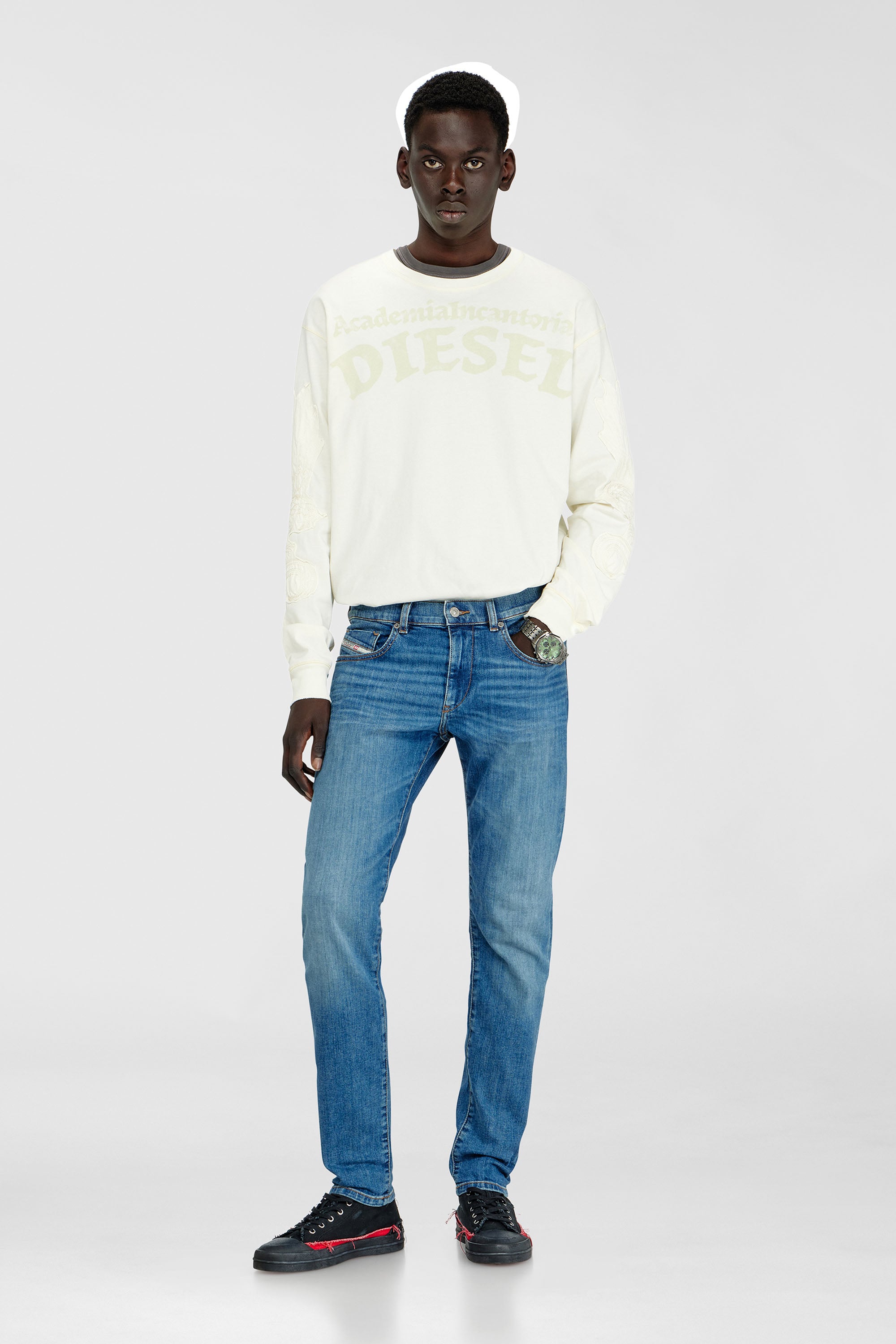 Diesel - Herren Slim Jeans 2019 D-Strukt 0KIAL, Hellblau - 1