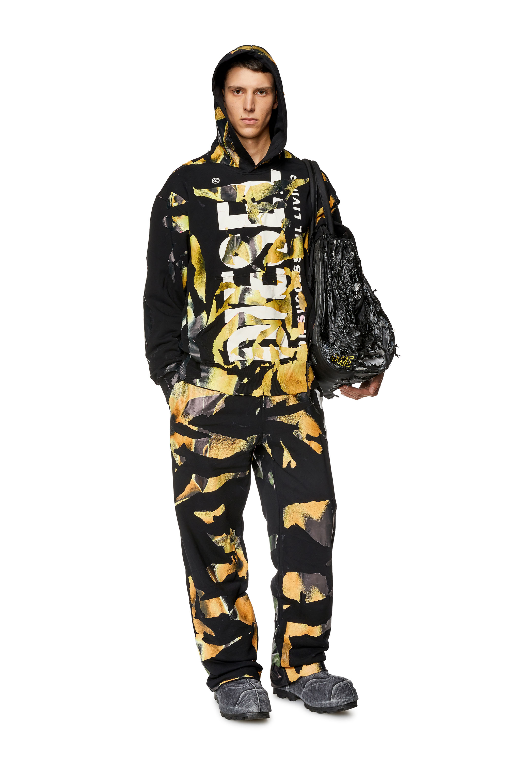 Diesel - S-MAC-HOOD-M1, Schwarz/Orange - Image 4
