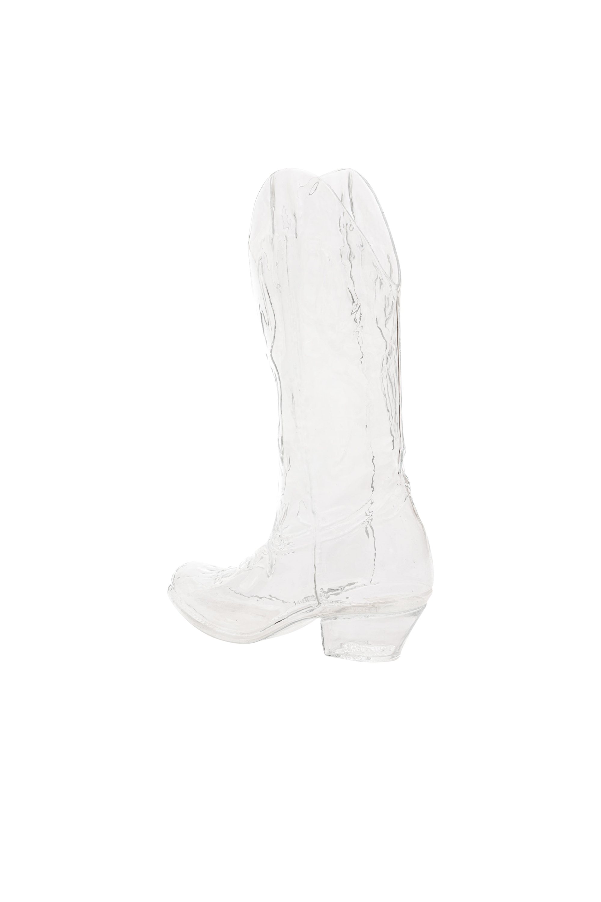 Diesel - 10064 GLASS VASE CRYSTALBOOTIE CM.24X8 H, Unisex Glasvase in Weiß - 3