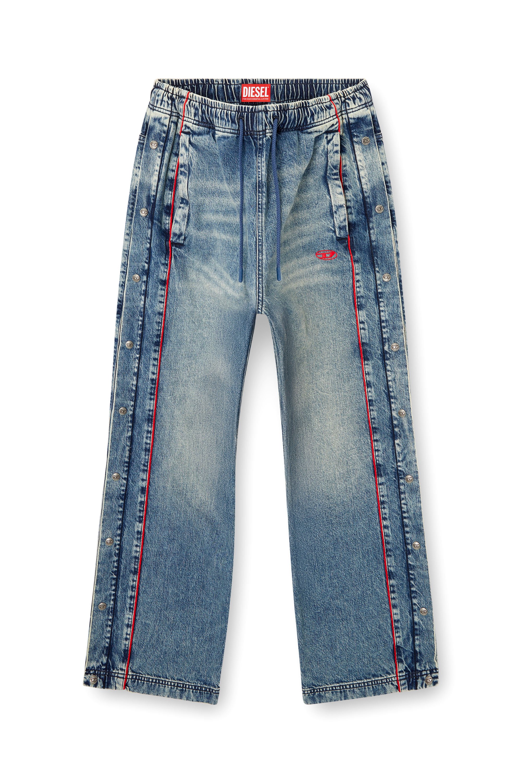 Diesel - Unisex Relaxed Jeans D-Axfor 0ABCP, Mittelblau - 3