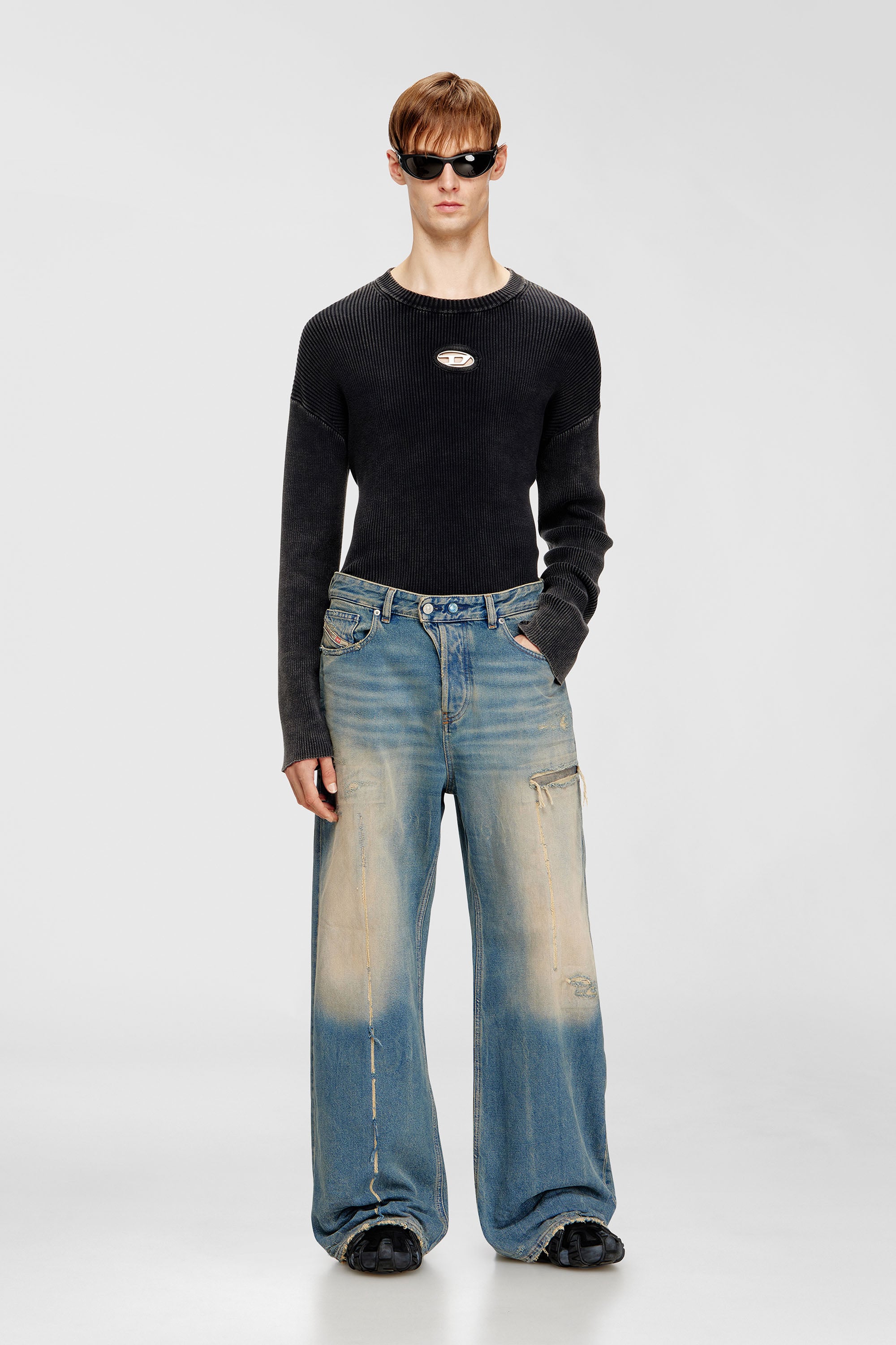 Diesel - Unisex Relaxed Jeans 1996 D-Sire 09N29, Mittelblau - 1