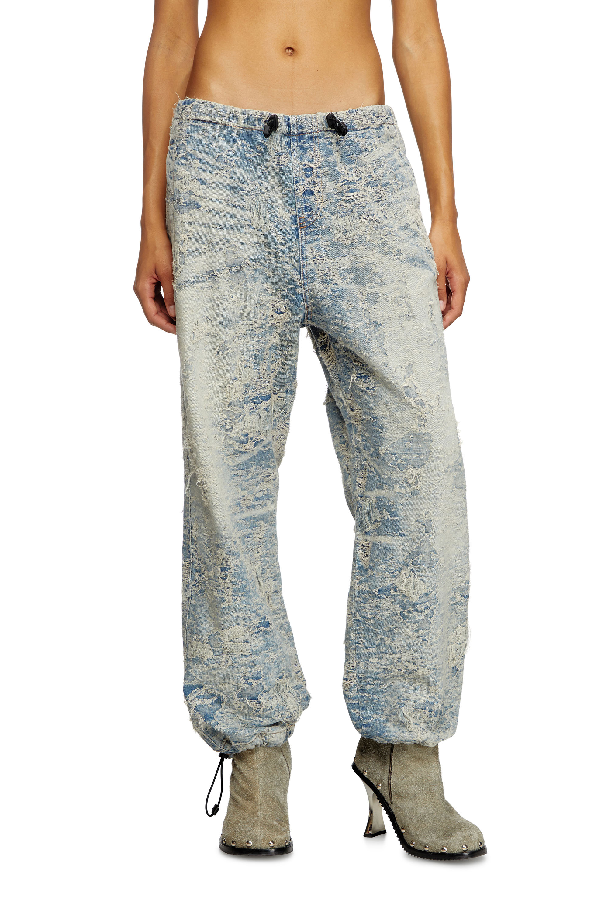 Diesel - Unisex Relaxed Jeans D-Martial 007Z7, Hellblau - 1