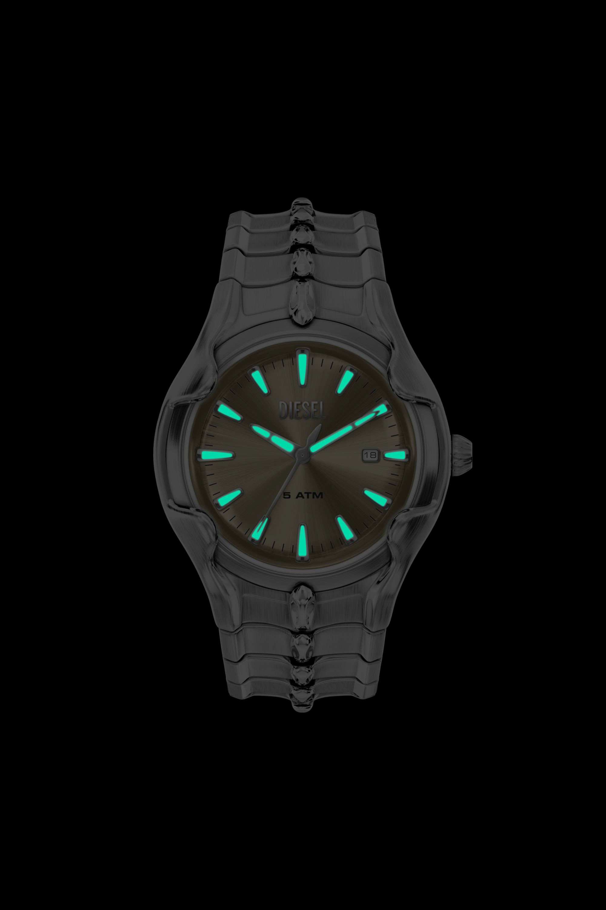 Diesel - DZ2234 WATCH, Herren Vert Drei Edelstahlarmbanduhr in Silber - 6