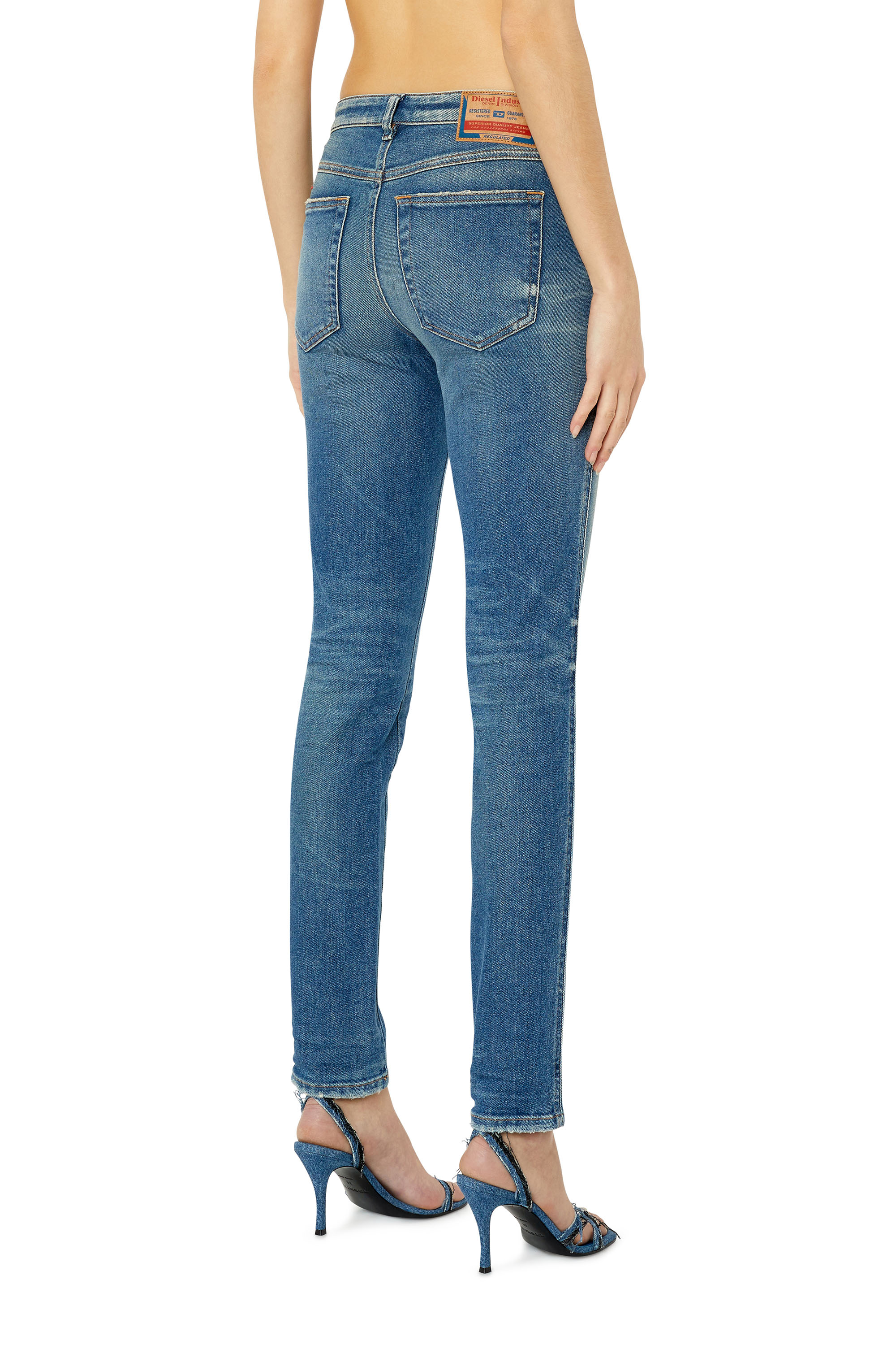 Diesel - Skinny Jeans 2015 Babhila 09E88, Mittelblau - Image 2