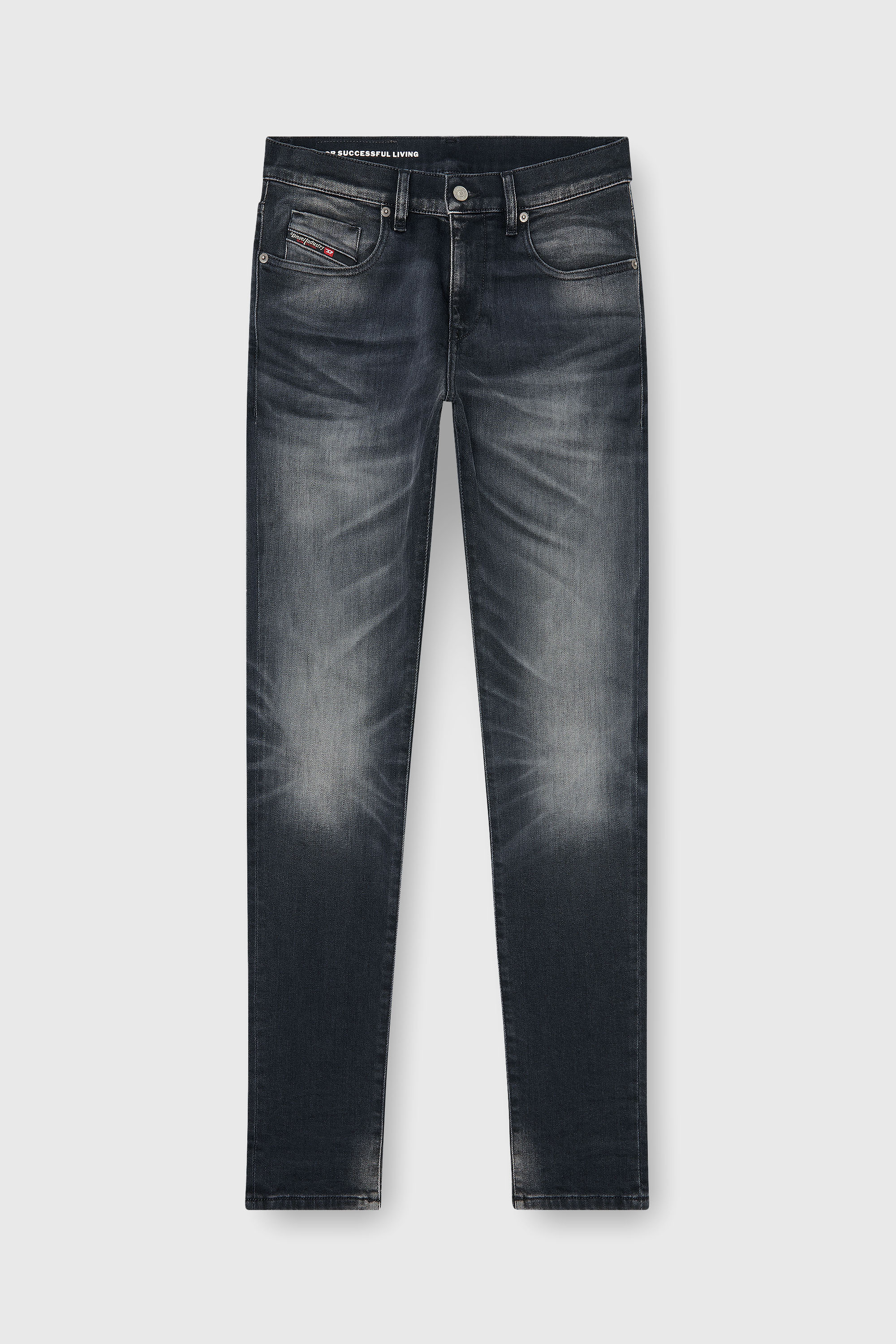 Diesel - Herren Slim Jeans 2019 D-Strukt 09P38, Schwarz/Dunkelgrau - 6