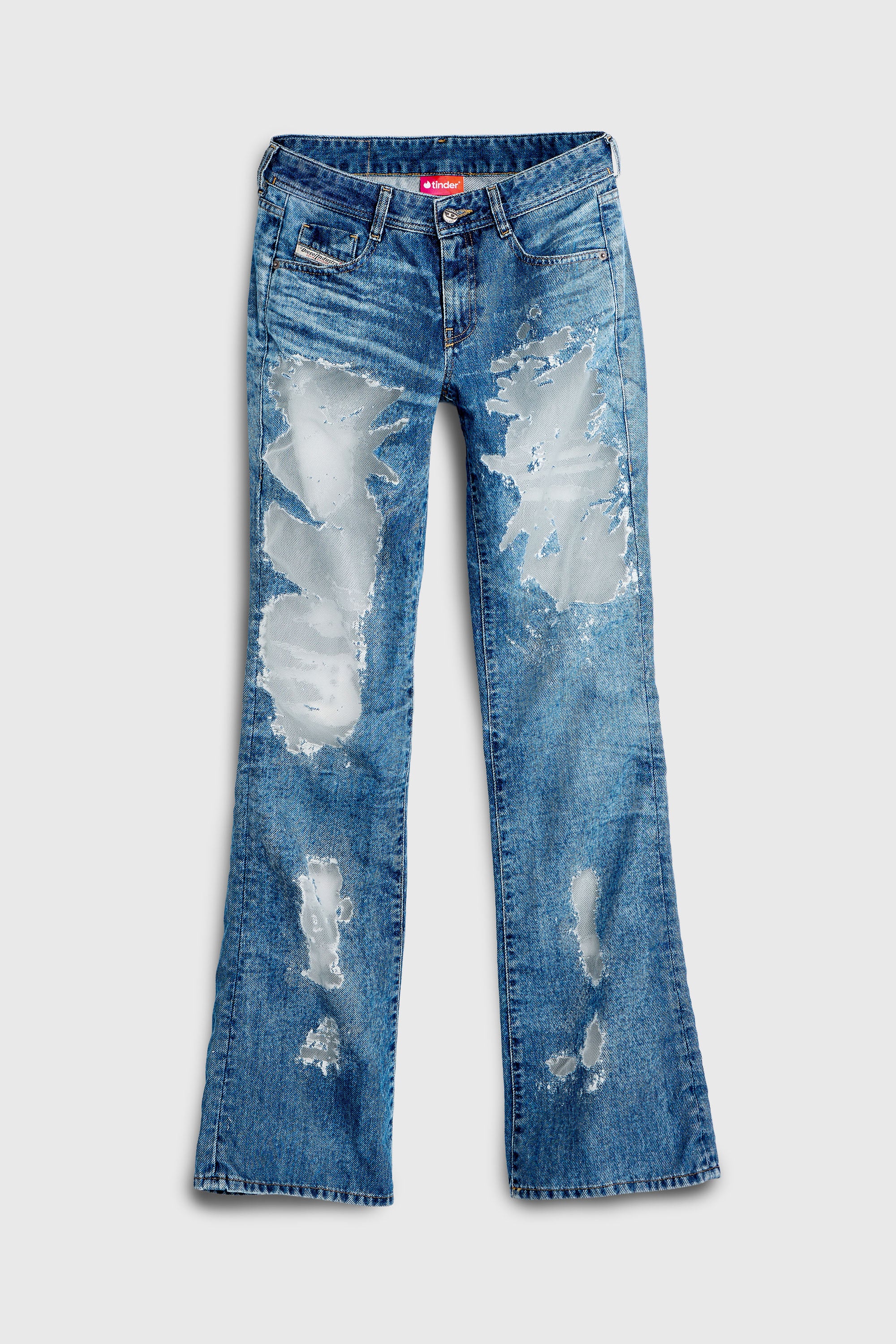 Diesel - Damen Bootcut Jeans 1969 D-Ebbey 068ZH, Mittelblau - 3