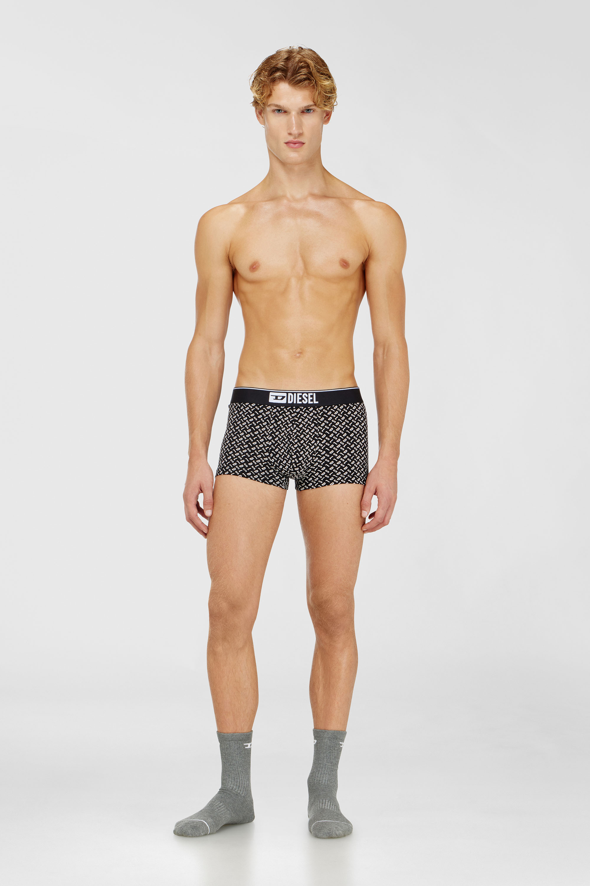 Diesel - DAMIEN-D-BOX-3PACK, Herren Dreierpack Stretch-Baumwoll-Trunks mit monogram in null - 1
