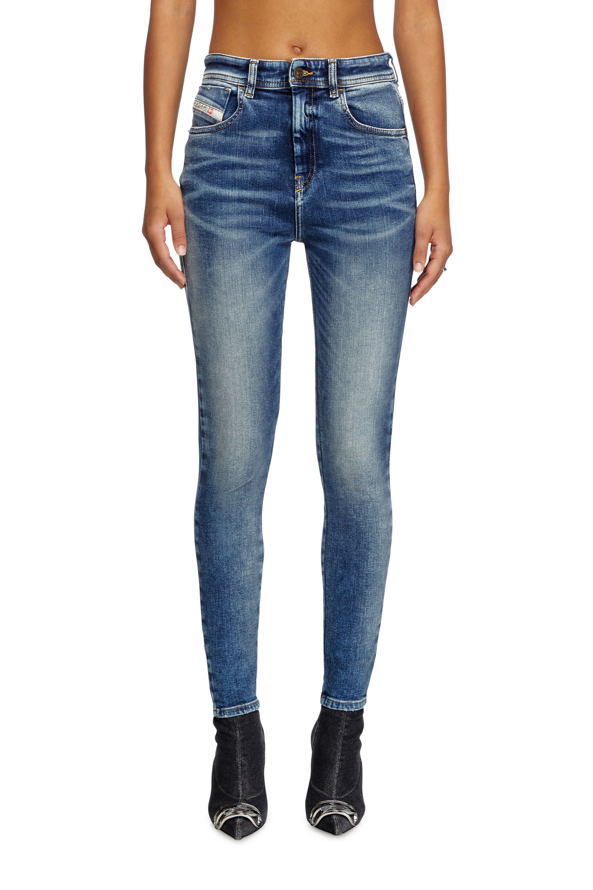 Diesel - Damen Skinny Jeans 1984 Slandy-High 007Y9, Mittelblau - 2