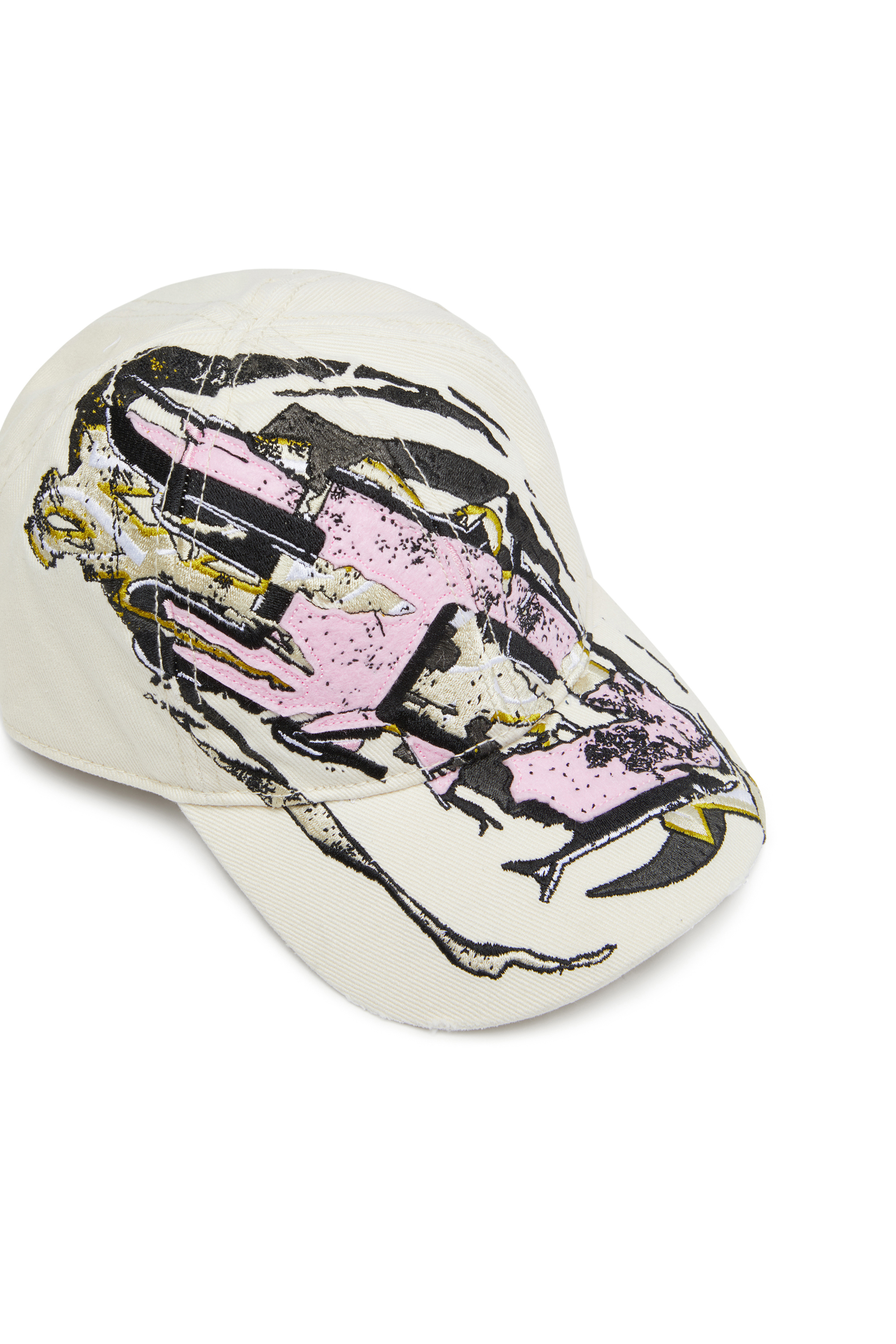 Diesel - C-EIFFEL, Herren Basecap mit auffälligem Oval D-Print in Weiß - 3