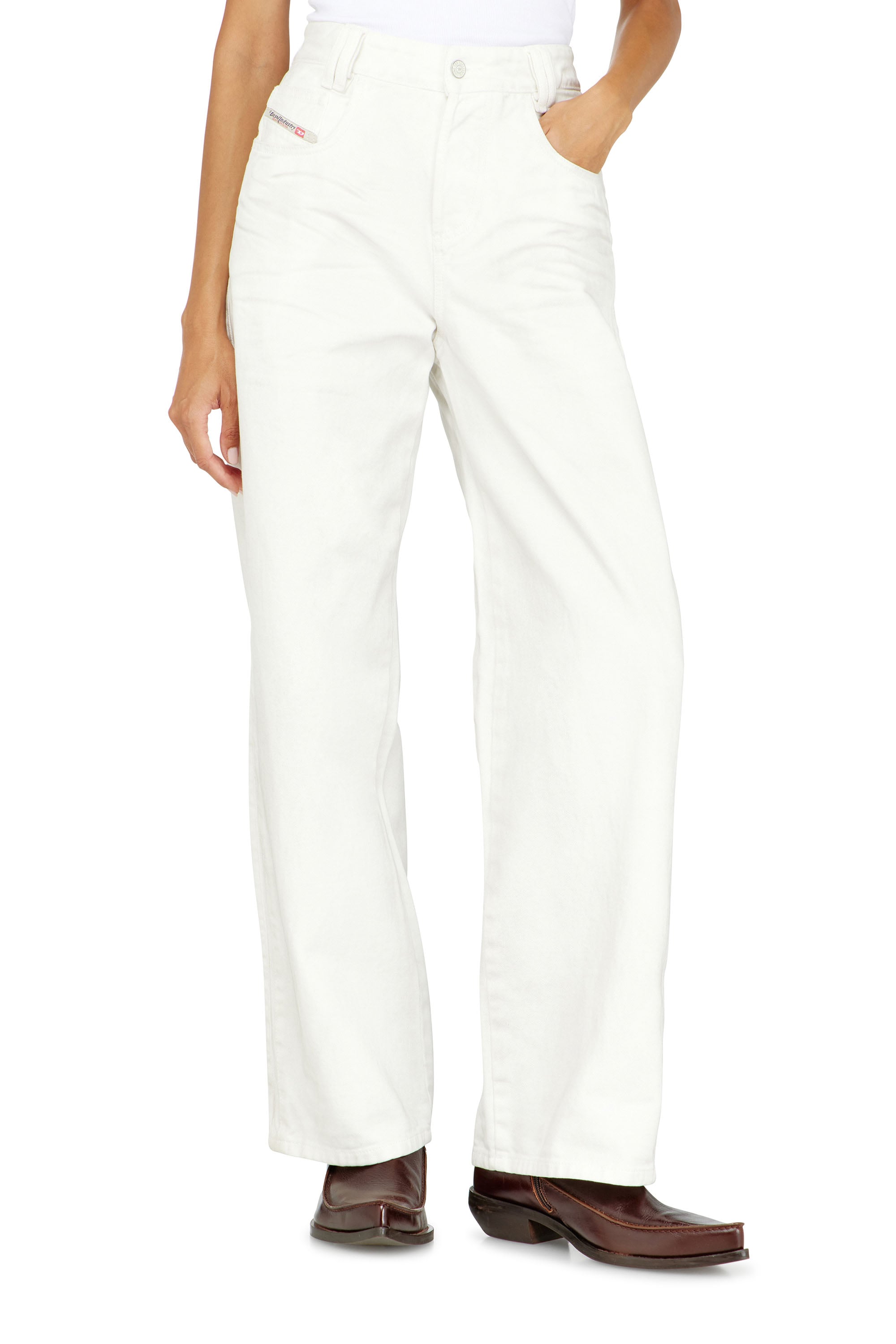 Diesel - Unisex Relaxed Jeans 1982 D-Hakou 007GG, Wei&szlig; - 1