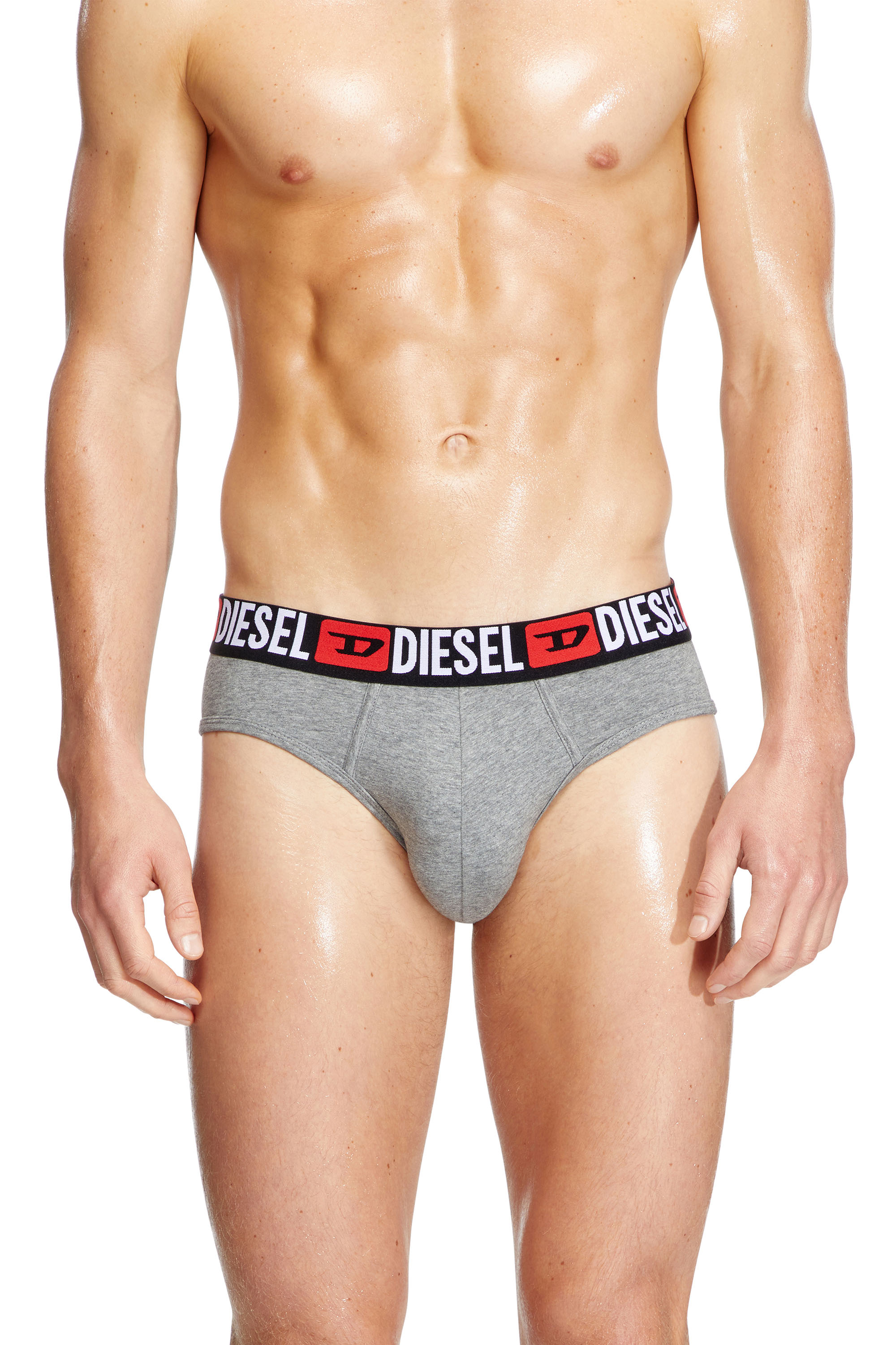 Diesel - UMBR-ANDRETHREEPACK, Herren Einfarbige Briefs im Dreierpack in Weiss/Schwarz - 3