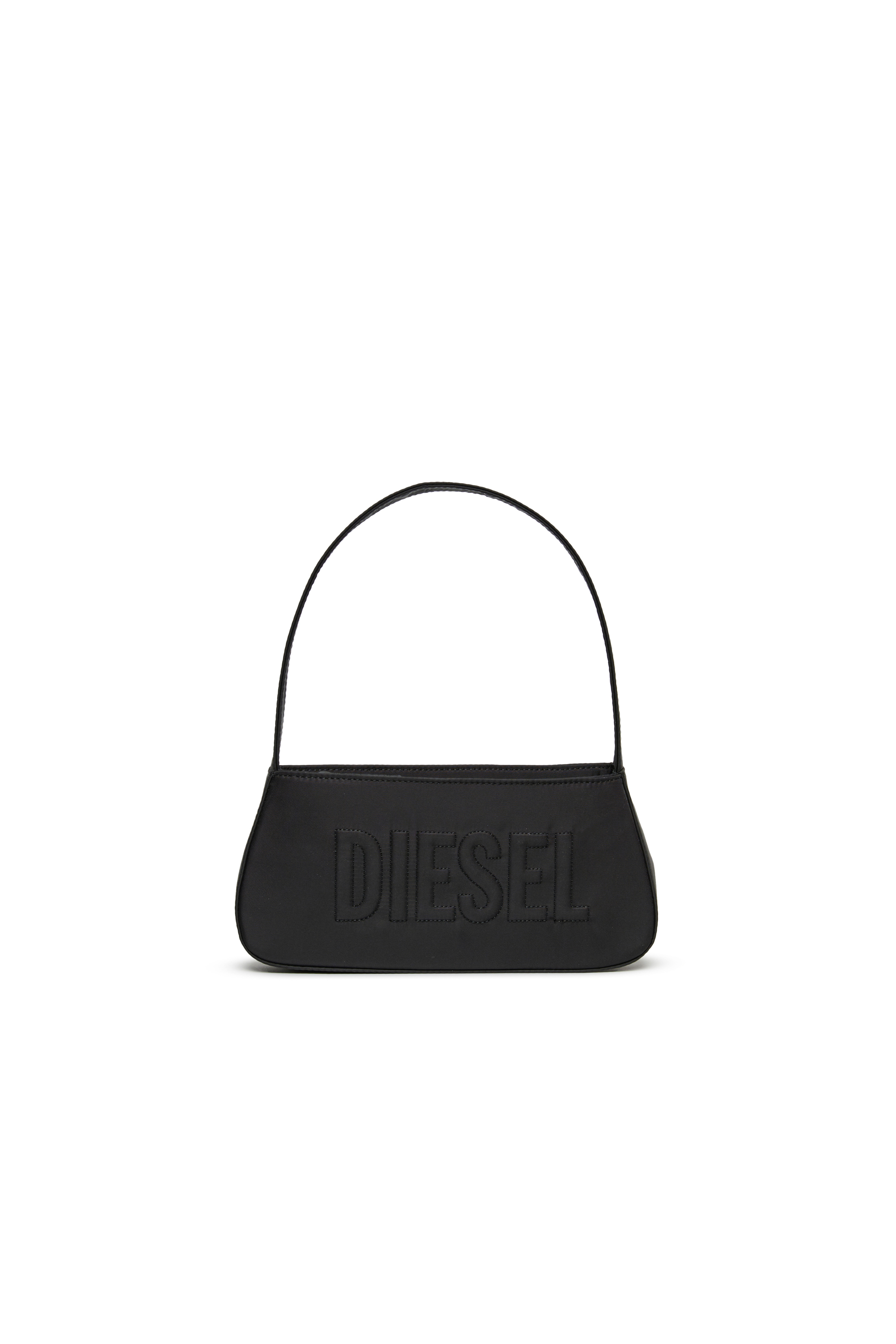 Diesel - WDELIA, Damen WDELIA Nylon-Tasche mit gesticktem Logo in Schwarz - 1