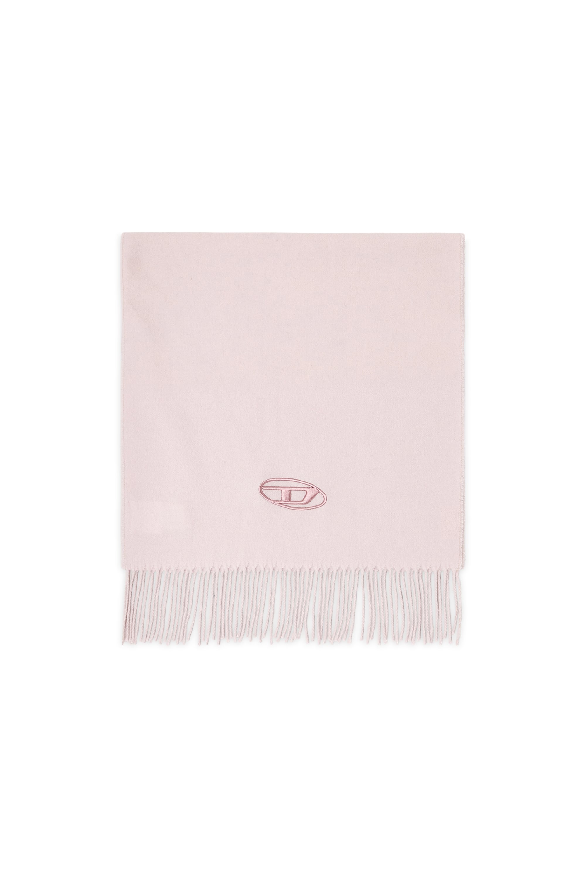 Diesel - S-IMON-D-LONG, Herren Schal aus Wollmischung mit Fransenabschl&uuml;ssen in Rosa - 1