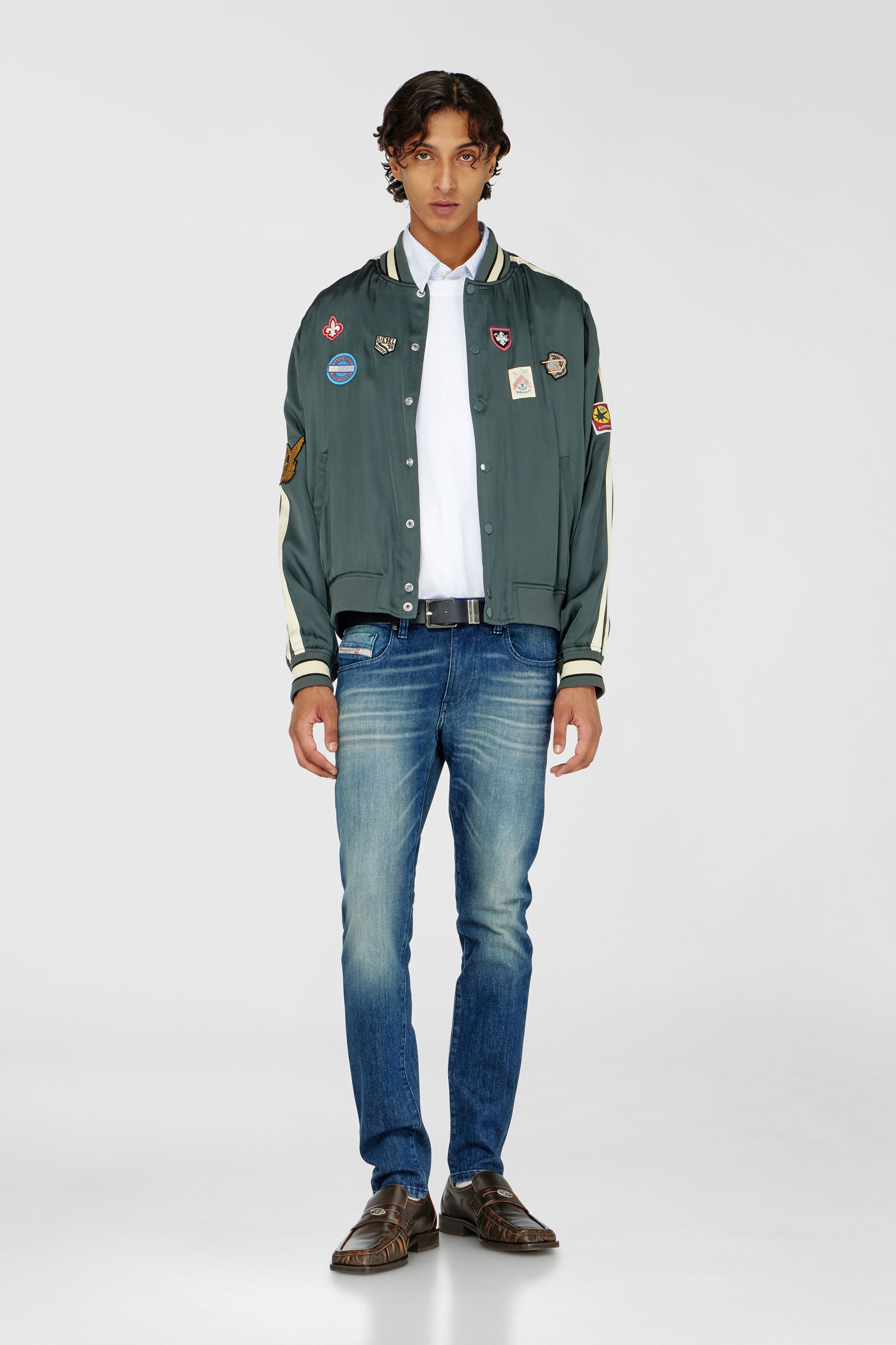 Diesel - Man's Slim Jeans 2019 D-Strukt 0KBBR, Dark Blue - 1