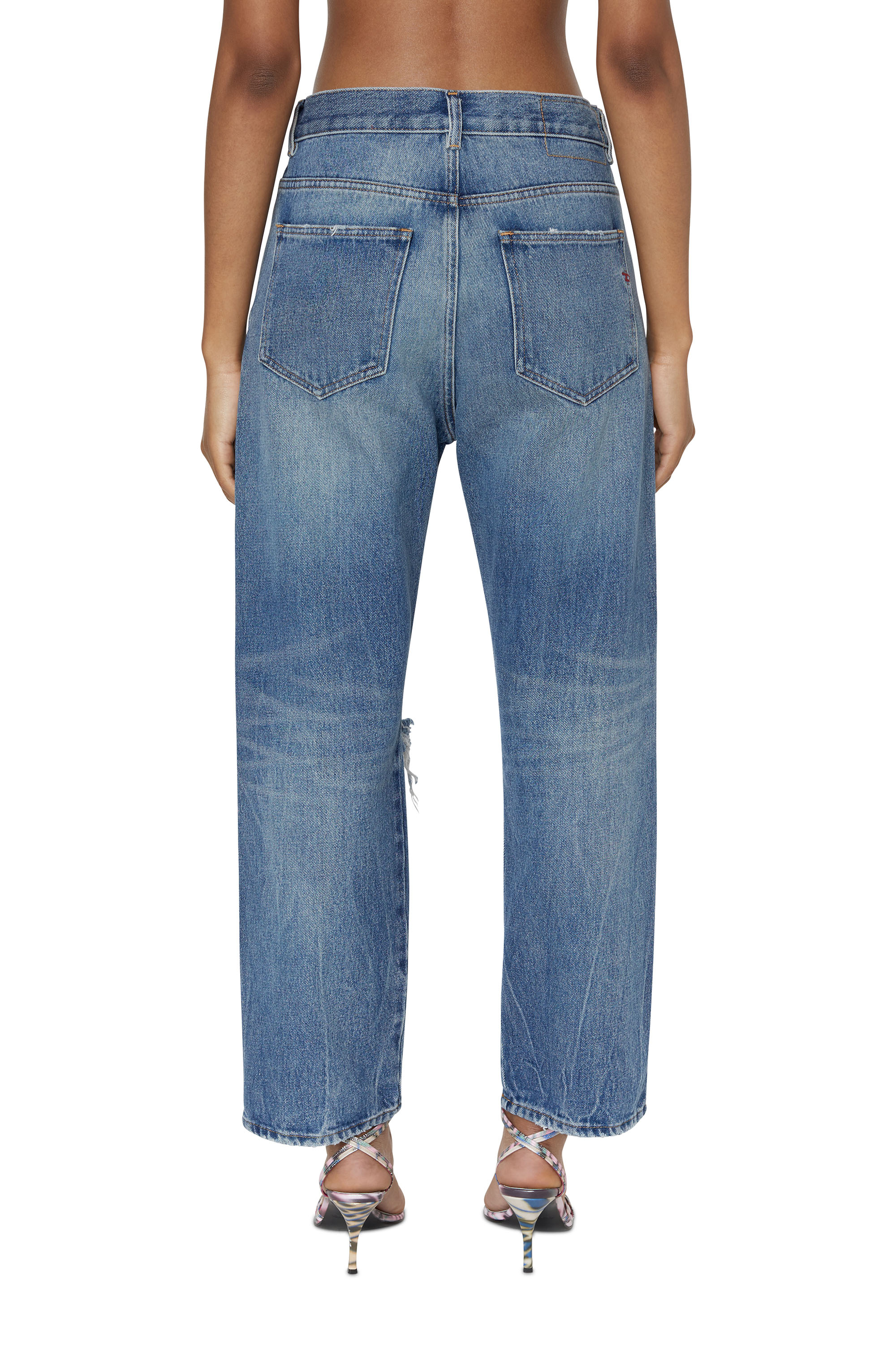 Diesel - 2016 D-Air 09E02 Boyfriend Jeans, Mittelblau - Image 2