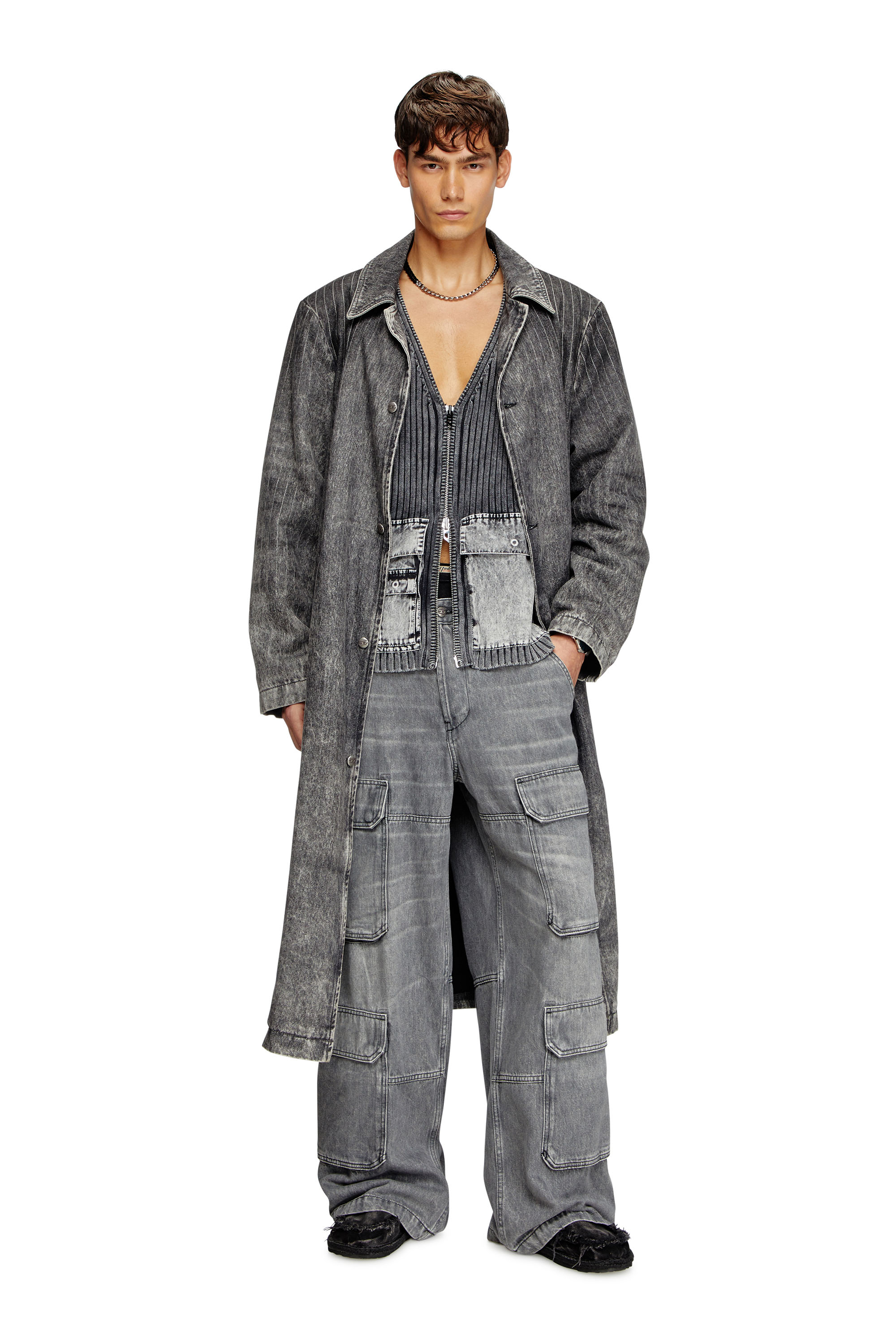 Relaxed Jeans D-Touch 0DCBE, Hellgrau Diesel - Herren Relaxed Jeans D-Touch 0DCBE, Hellgrau - 1