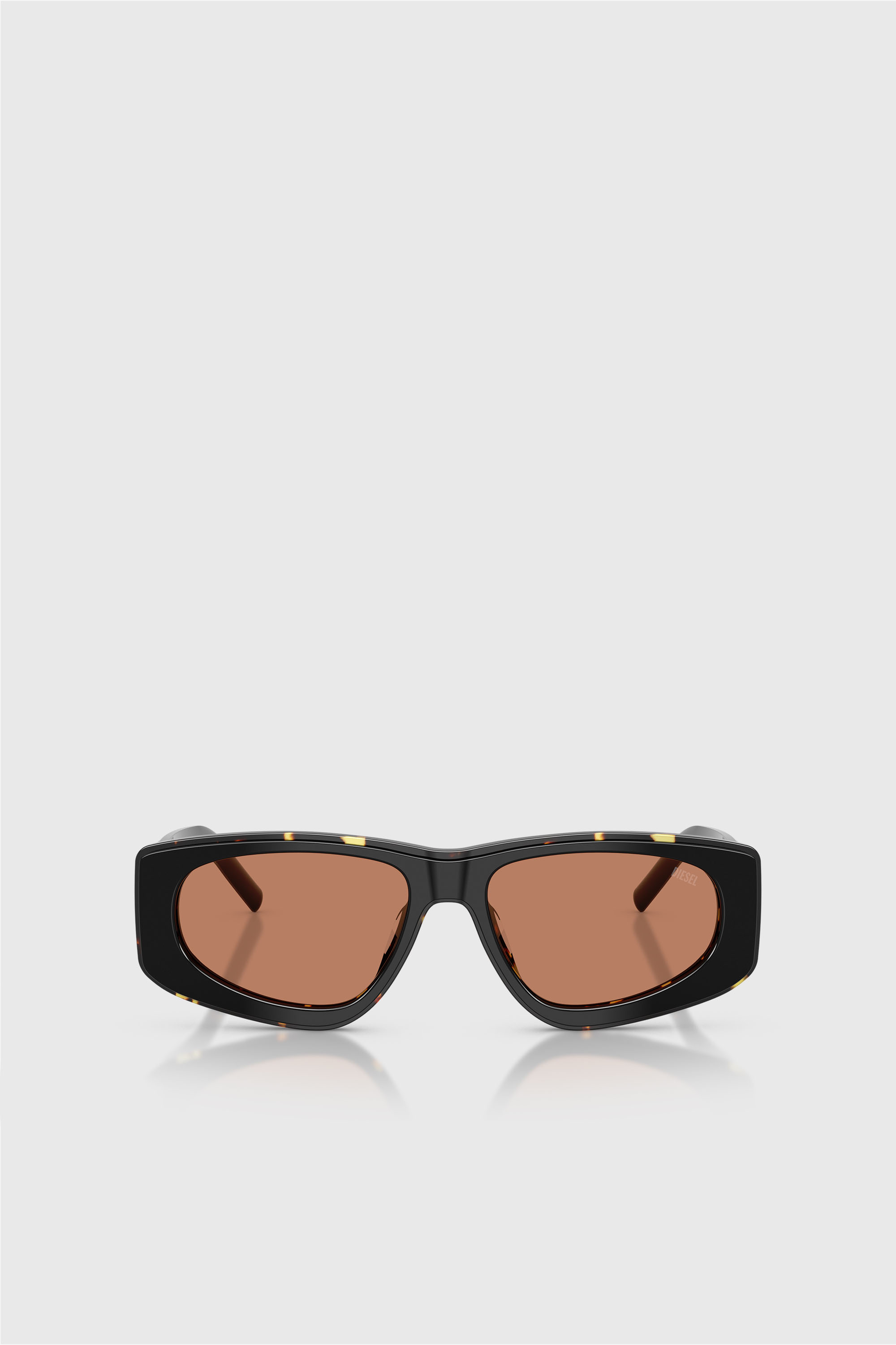 Diesel - 0DL2021U, Unisex Geometrische Sonnenbrille in Schwarz/Braun - 1