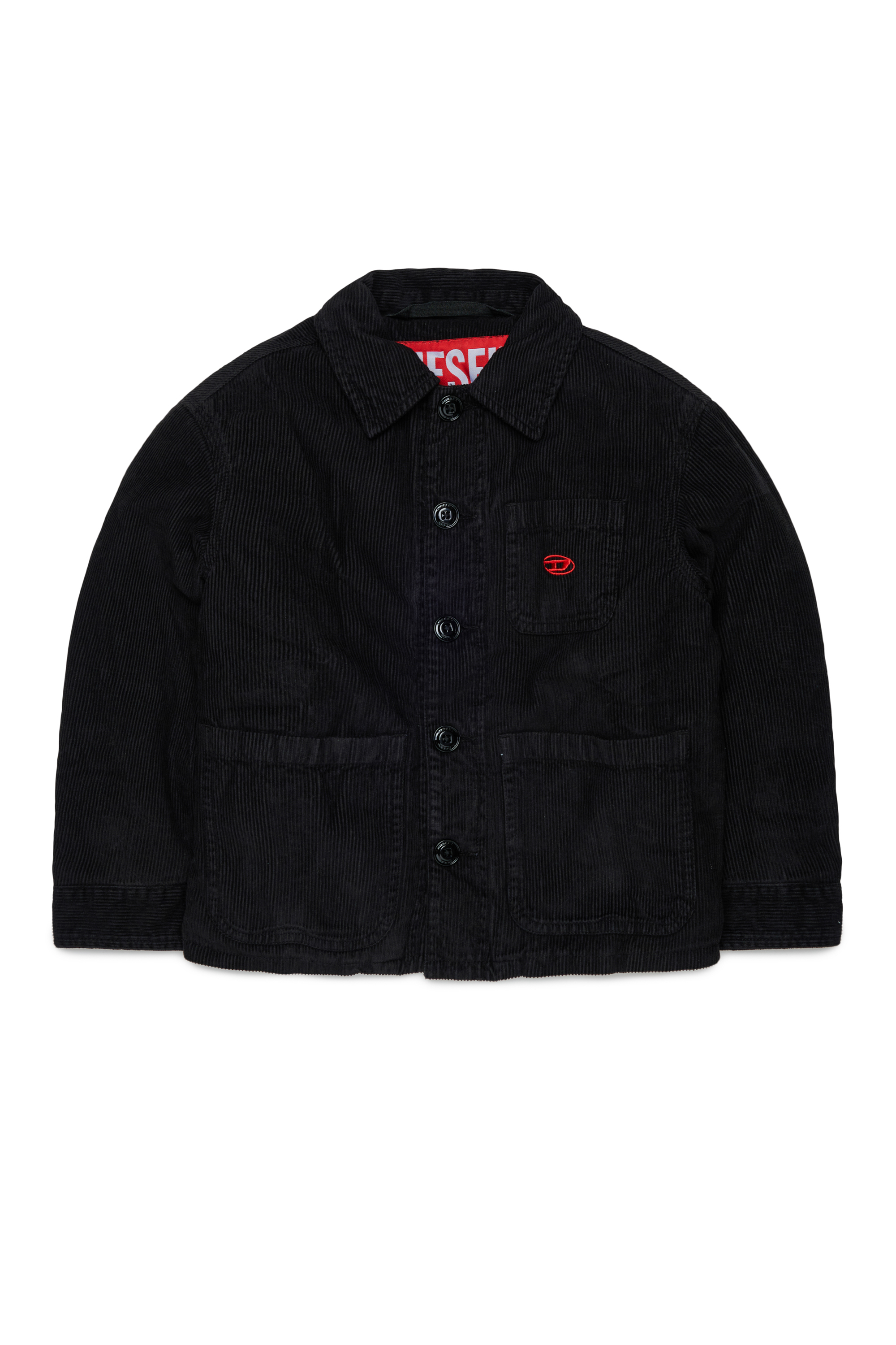 Diesel - JMILL, Herren Corduroy shirt jacket in Schwarz - 1