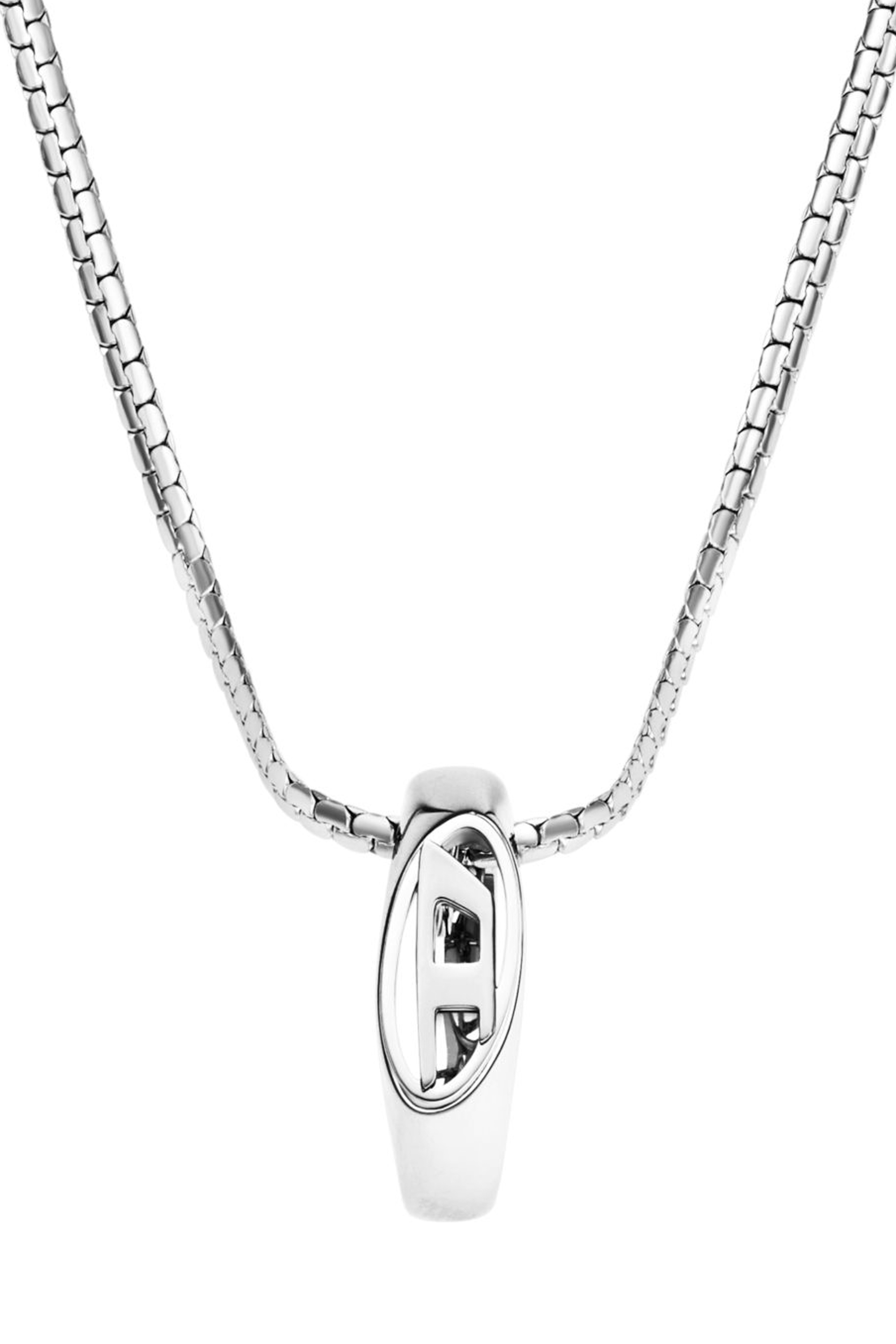 Diesel - DX1644040 JEWELLERY, Unisex Anhänger-Halskette aus Edelstahl in Silber - 2
