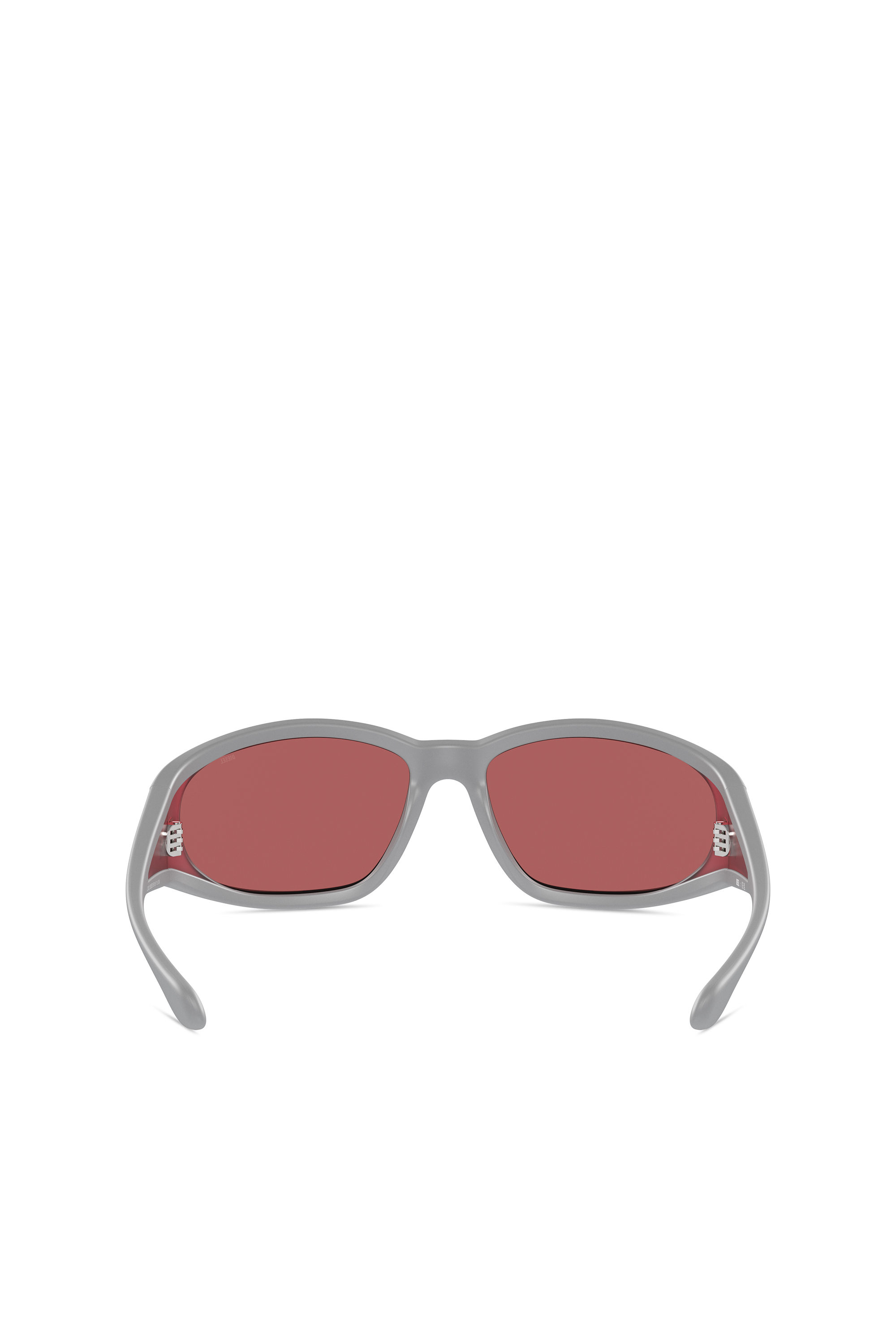 Diesel - 0DL3002, Unisex's Rectangular sunglasses in acetate in Grey/Red - 3