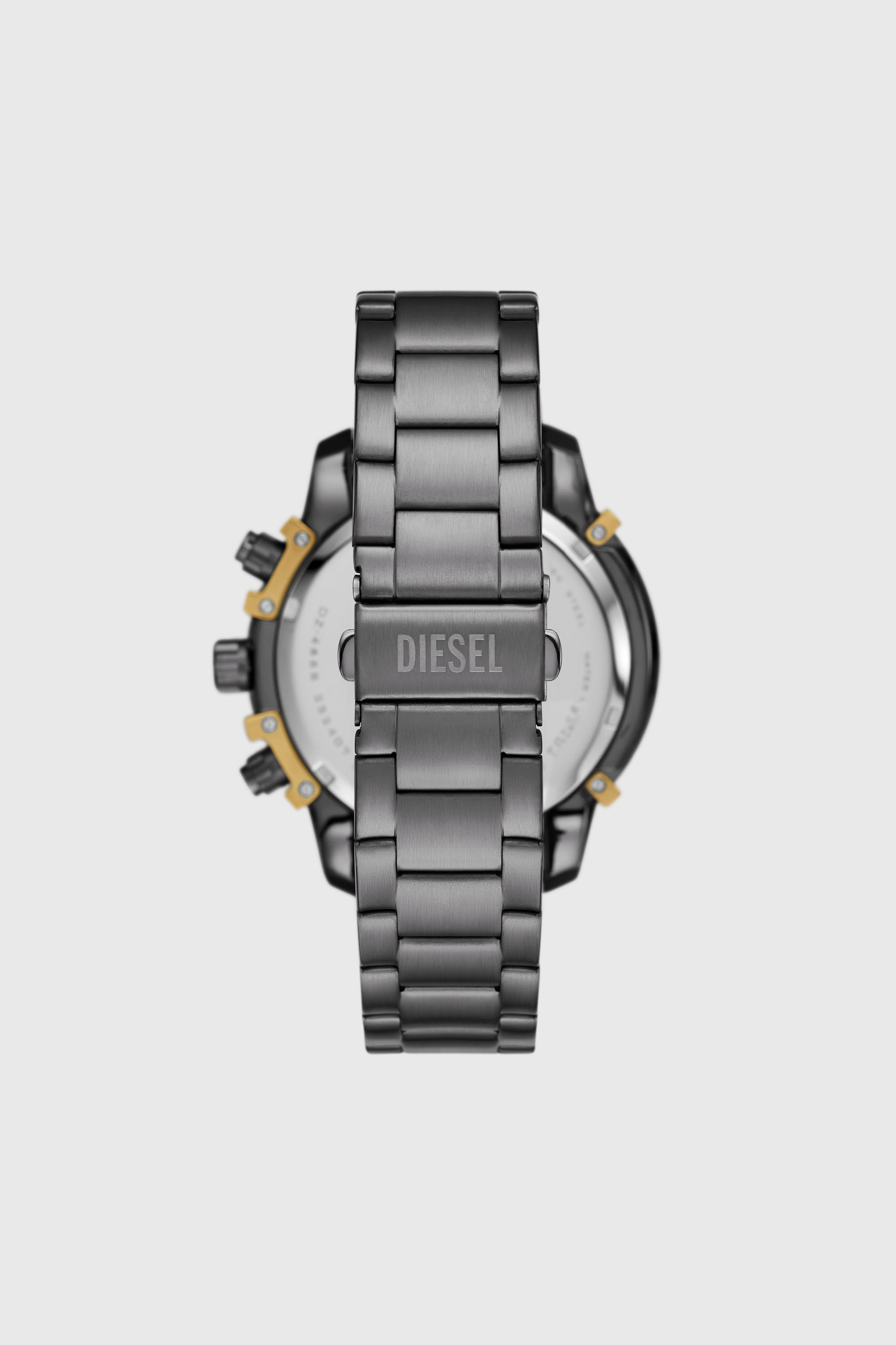 Diesel - DZ4668, Man's Griffed Two-Tone Stainless Steel Watch in Dark grey - 2