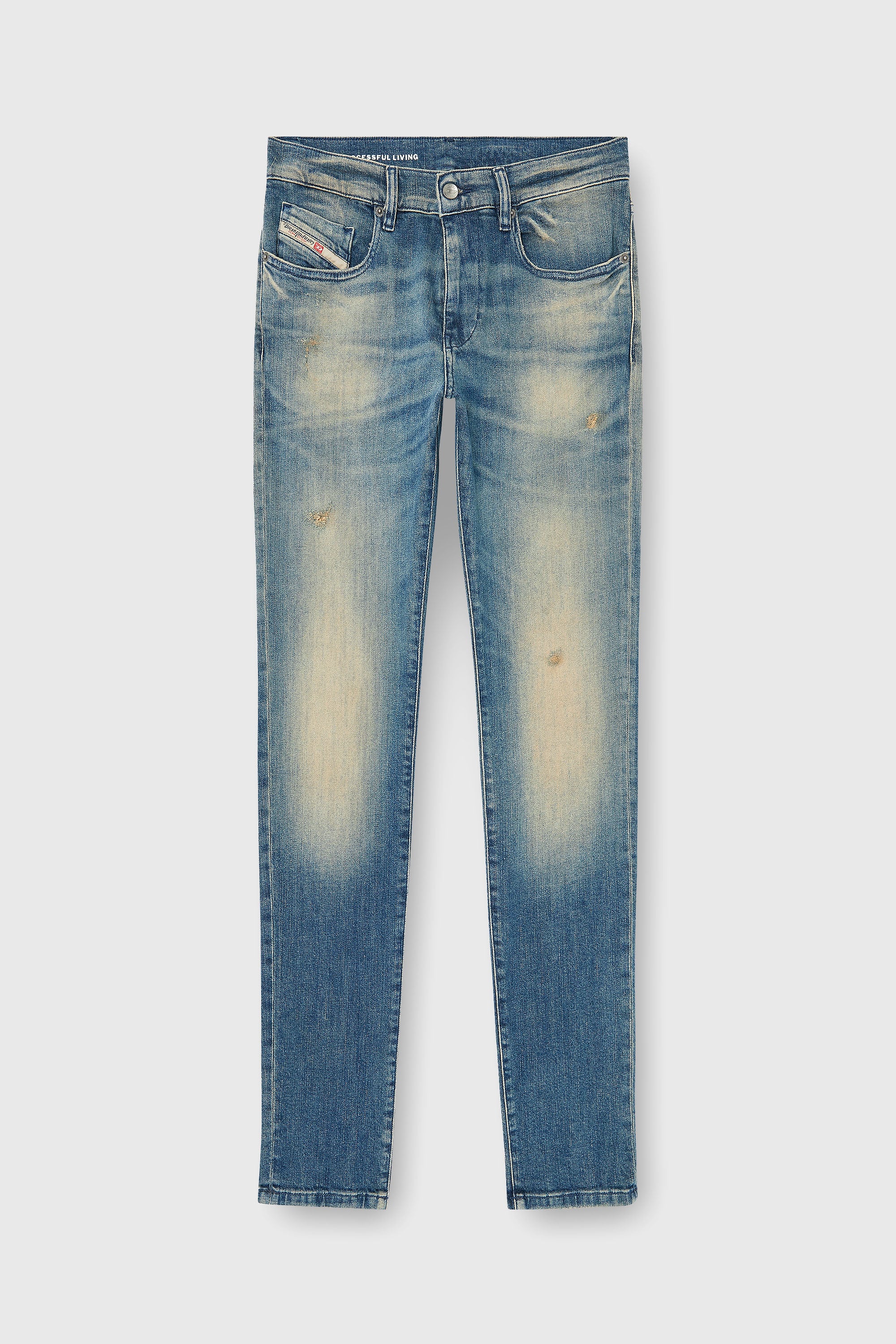 Diesel - Herren Slim Jeans 2019 D-Strukt 0KBBW, Mittelblau - 2