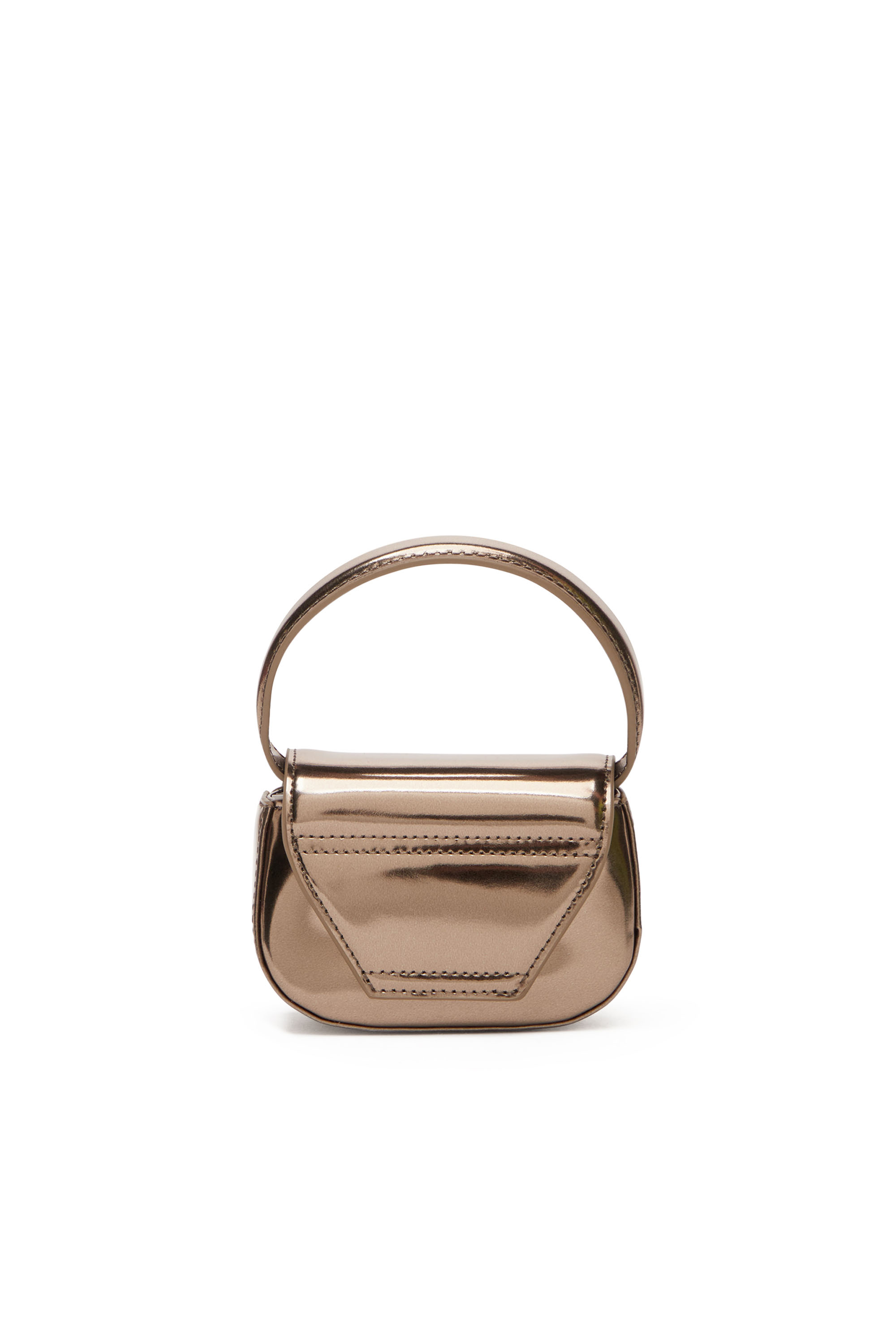 Diesel - 1DR-XS-S, Damen 1DR-XS-S-Ikonische Mini-Tasche aus Leder in Spiegeloptik in Bronze - 2