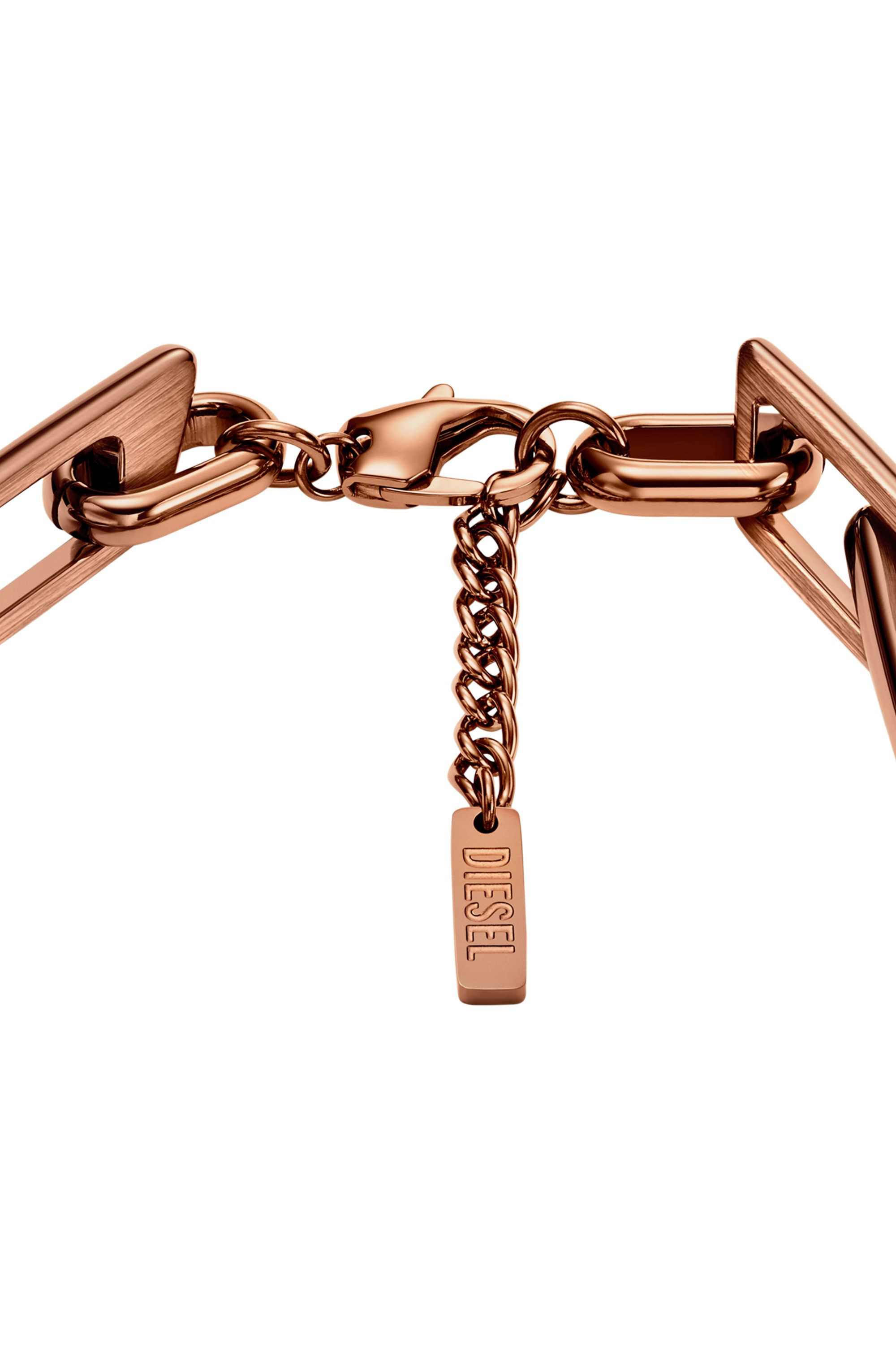 Diesel - DX1645200 JEWELLERY, Unisex Edelstahl Kettenarmband in Bronze - 2