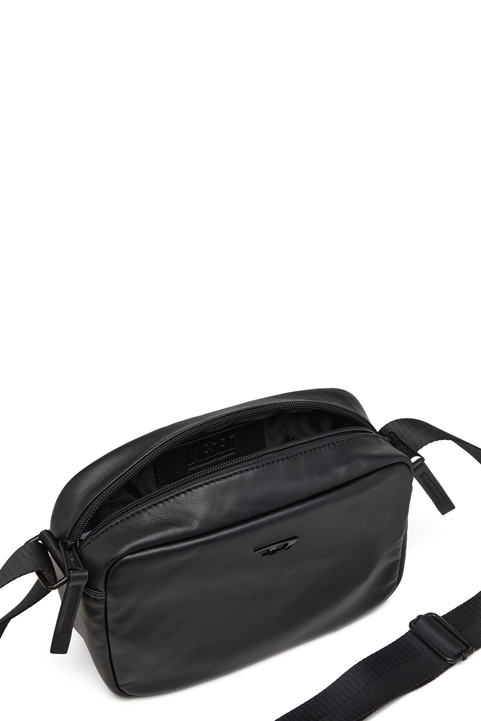 Diesel - RAVE CAMERA BAG X, Herren Rave-Camera Bag aus Nappaleder in Schwarz - 4