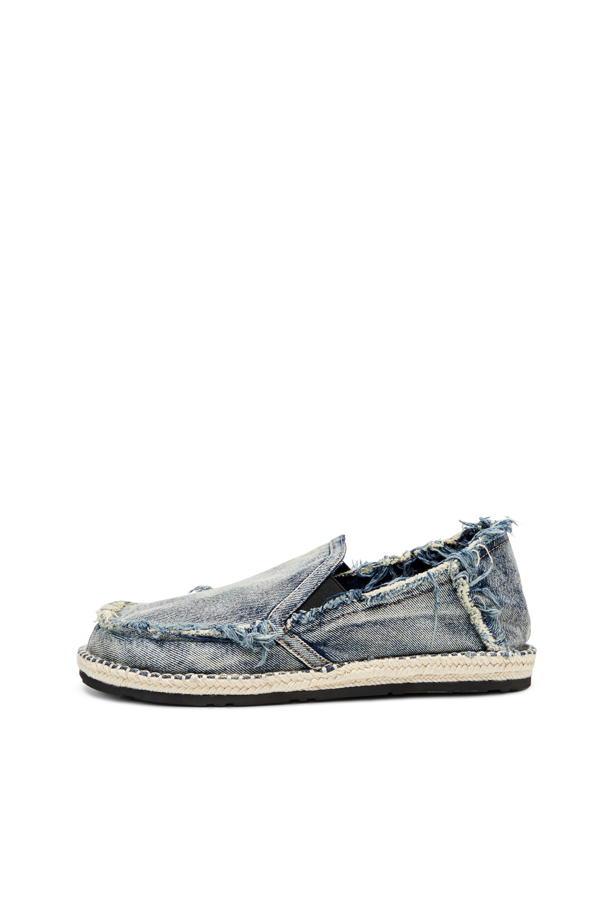 Diesel - D-LUKAS ESP, Herren Loafer-Espadrilles aus vielgetragenem Denim in Hellblau - 2