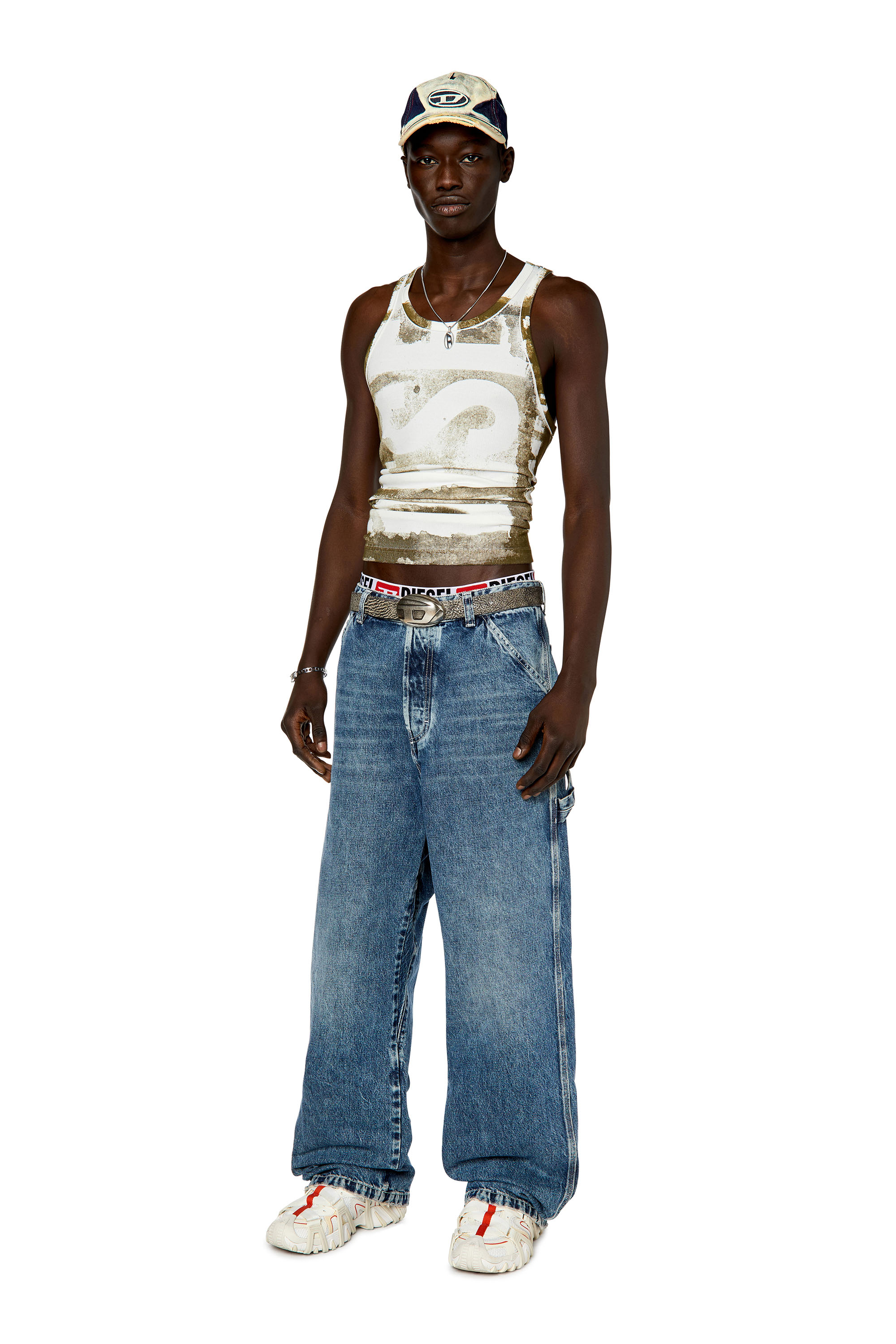 Diesel - D-Livery 007M3 Straight Jeans, Mittelblau - Image 4