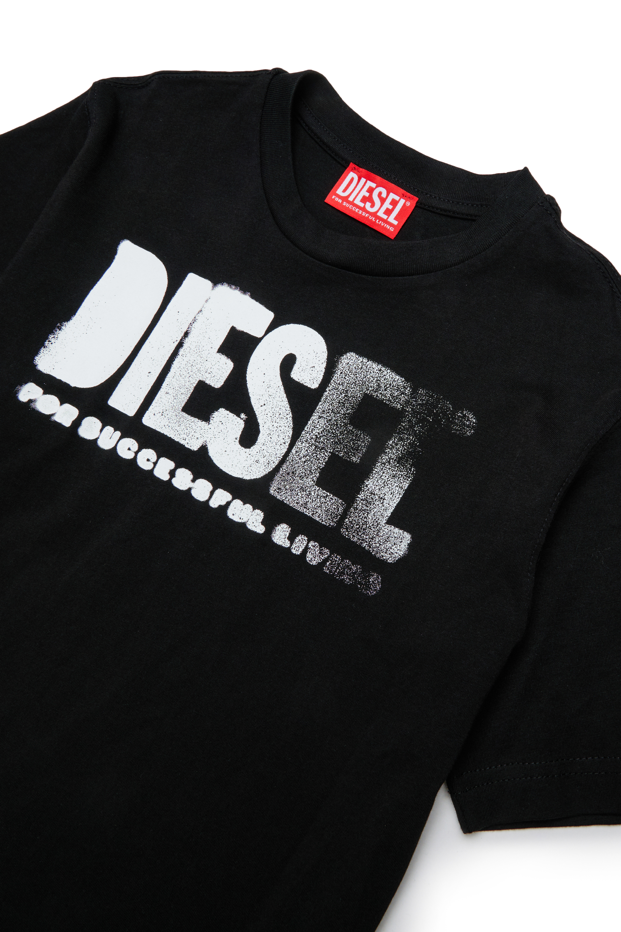 Diesel - THIDE OVER, Herren T-Shirt mit Farbverlauf-Print in Schwarz - 3
