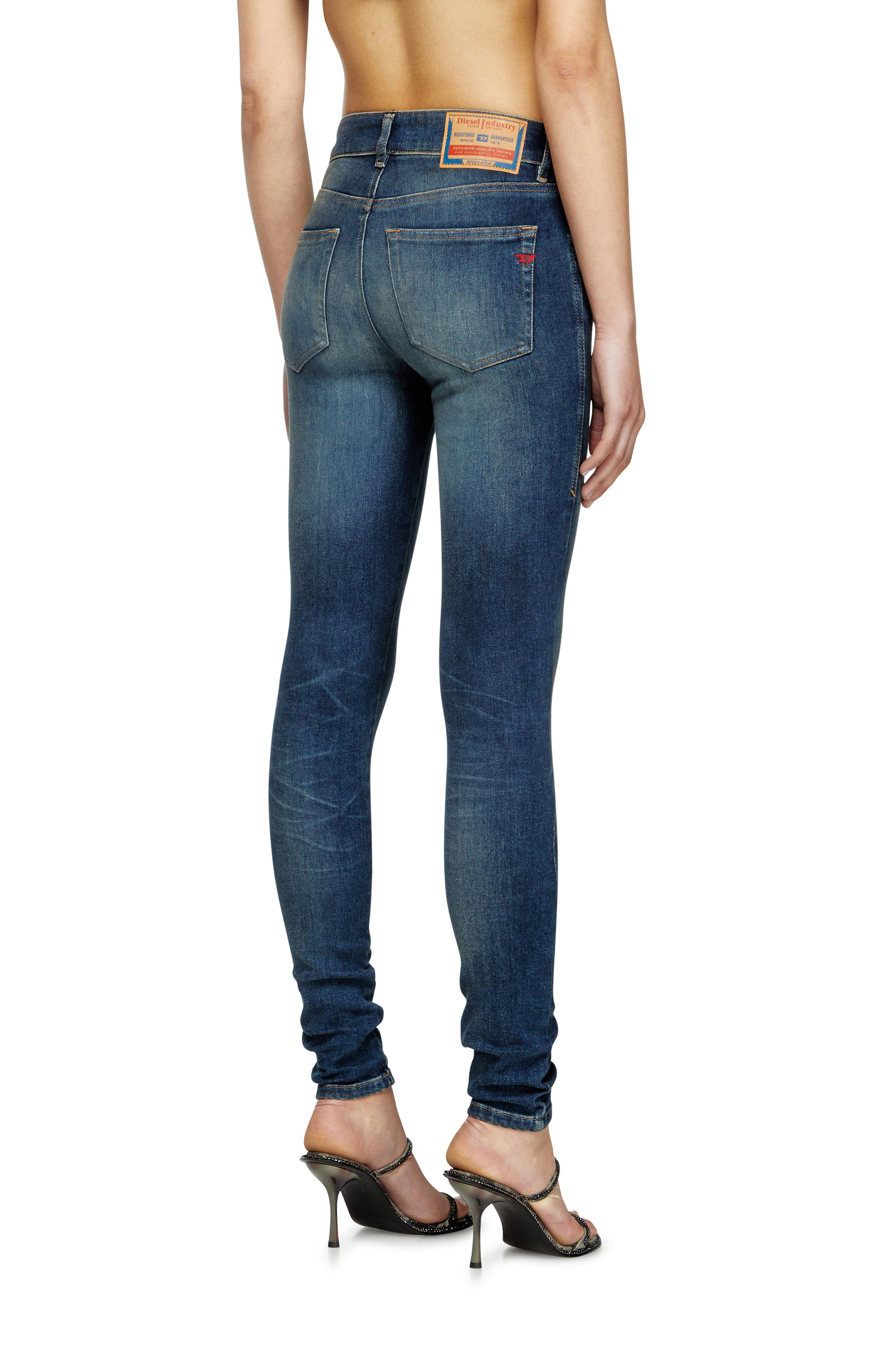 Skinny Jeans 2017 Slandy 09L95, Medium blue Diesel - Woman's Skinny Jeans 2017 Slandy 09L95, Medium blue - 4