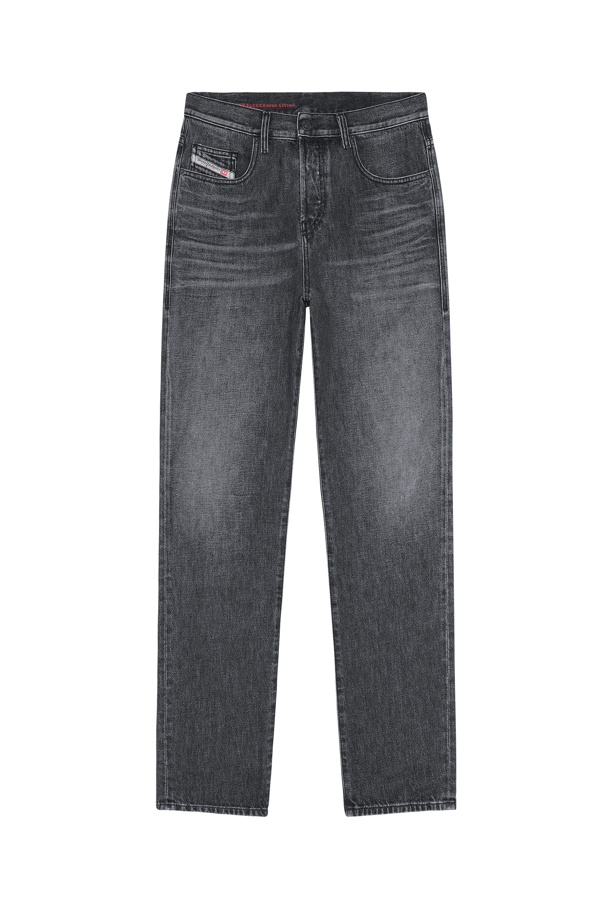 Diesel - 2020 D-Viker 007C4 Straight Jeans, Schwarz/Dunkelgrau - Image 6