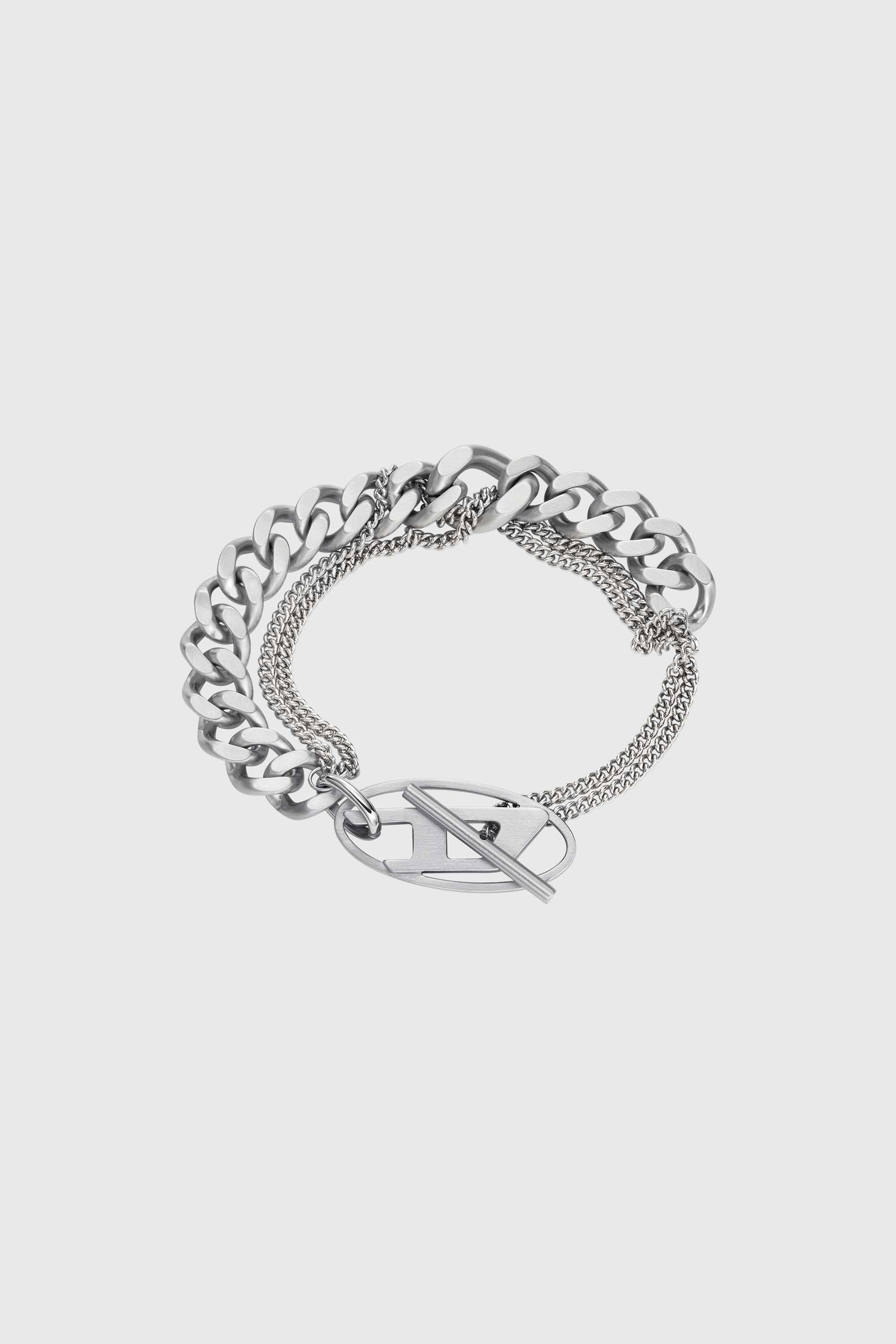 Diesel - DX1550040 JEWEL, Unisex Kettenarmband aus Edelstahl in Silber - 1