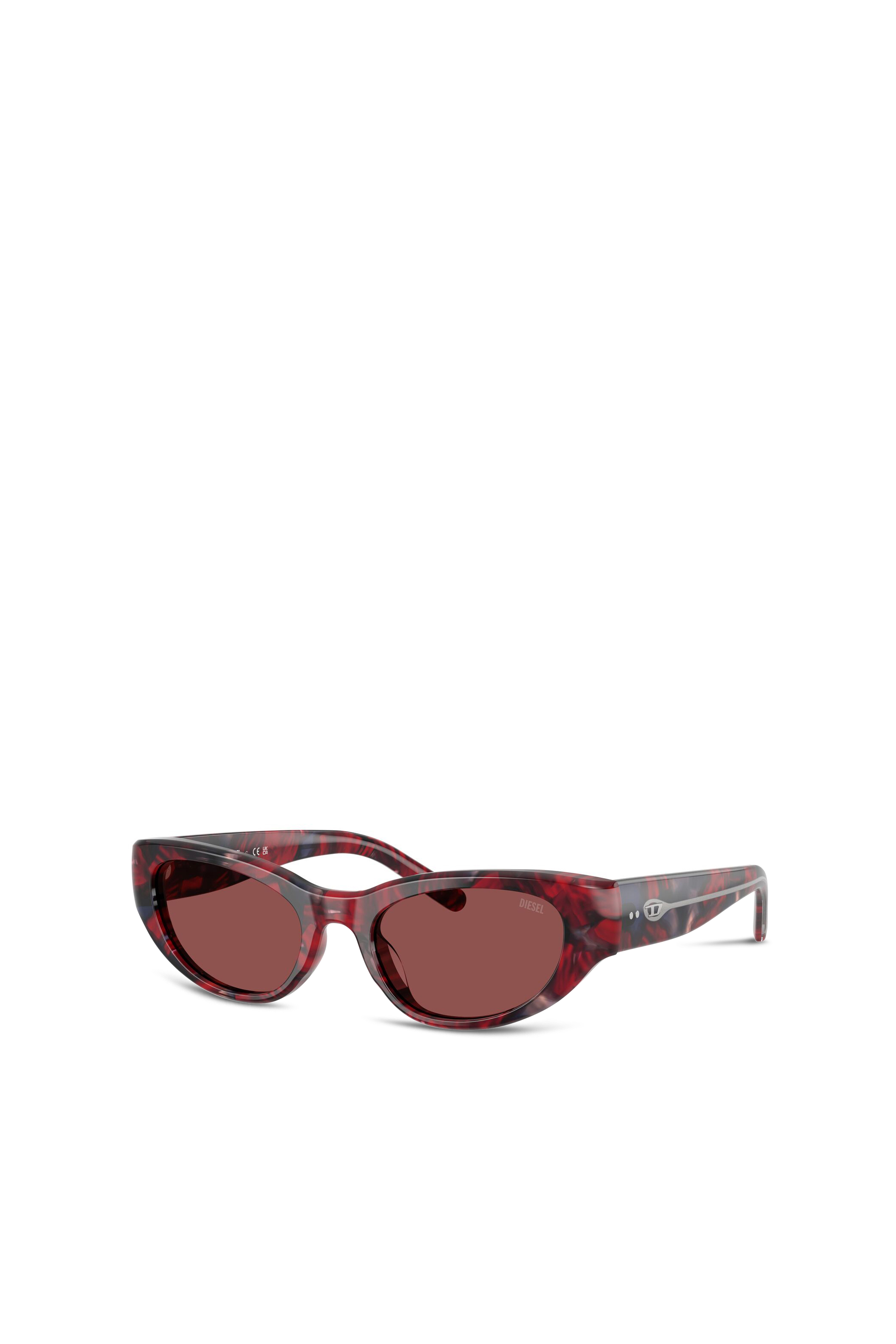 Diesel - 0DL2010U, Unisex Cateye-Sonnenbrillen in Rot/Braun - 1
